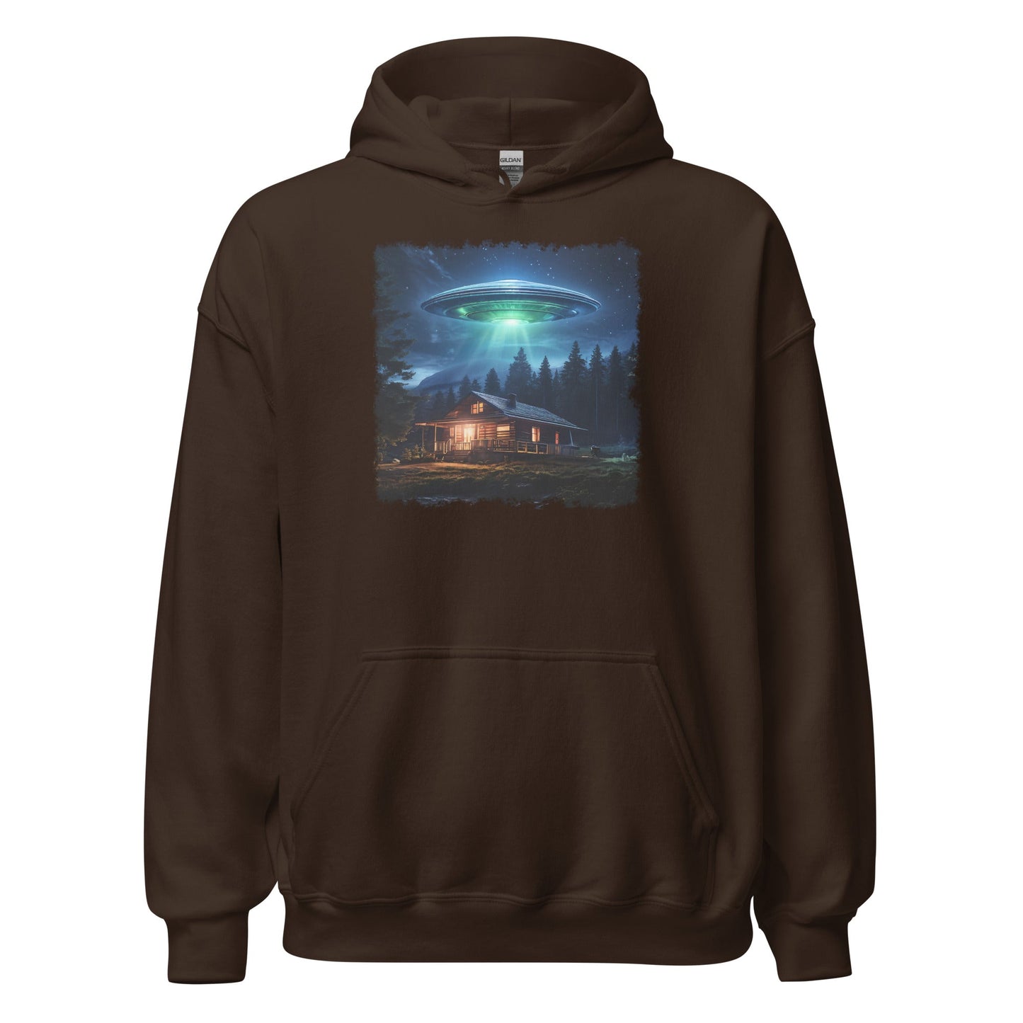 UFO Over Cabin Women's (Unisex) Hoodie - Hoodies - Discovery Co.