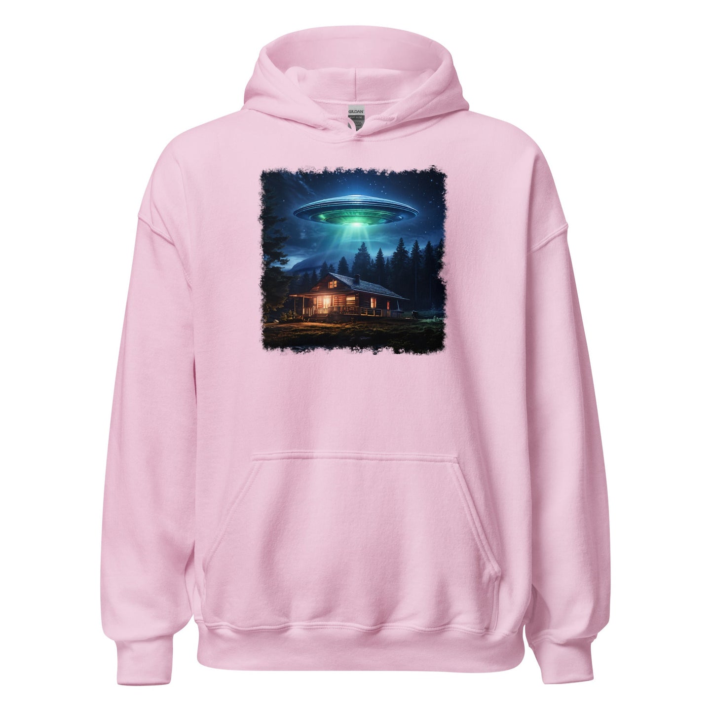 UFO Over Cabin Women's (Unisex) Hoodie - Hoodies - Discovery Co.