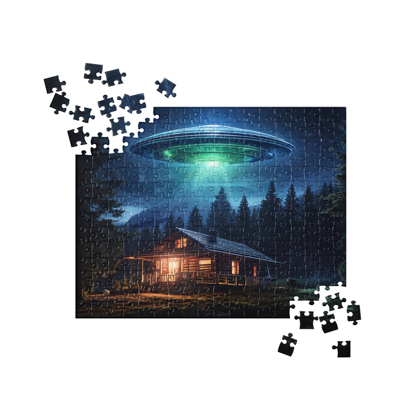 UFO Over House Jigsaw Puzzle - Puzzle - Discovery Co.