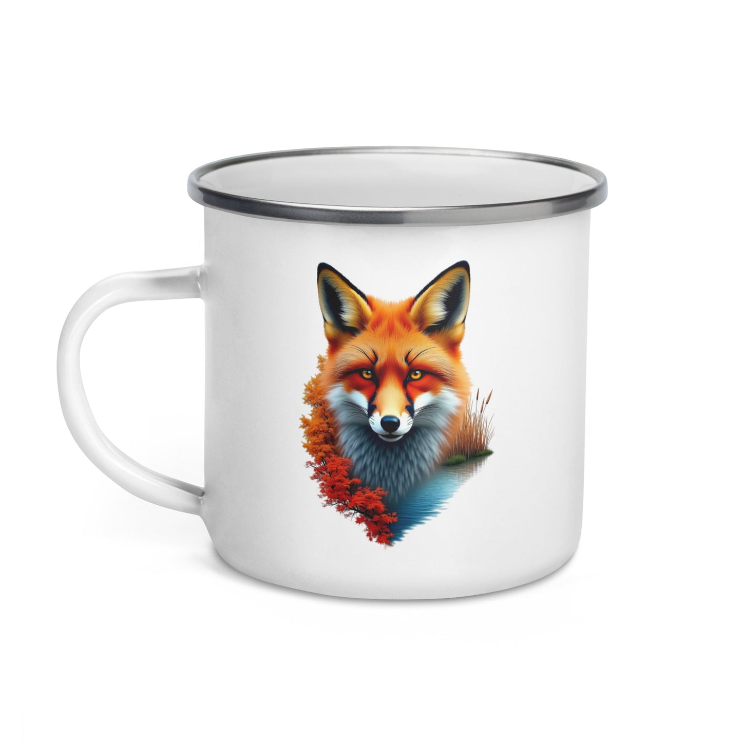 Vivid Fox Enamel Mug - Mugs - Discovery Co.
