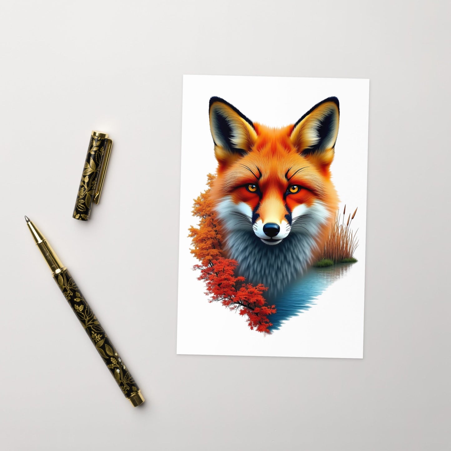 Vivid Fox Greeting Card - Greeting Card - Discovery Co.