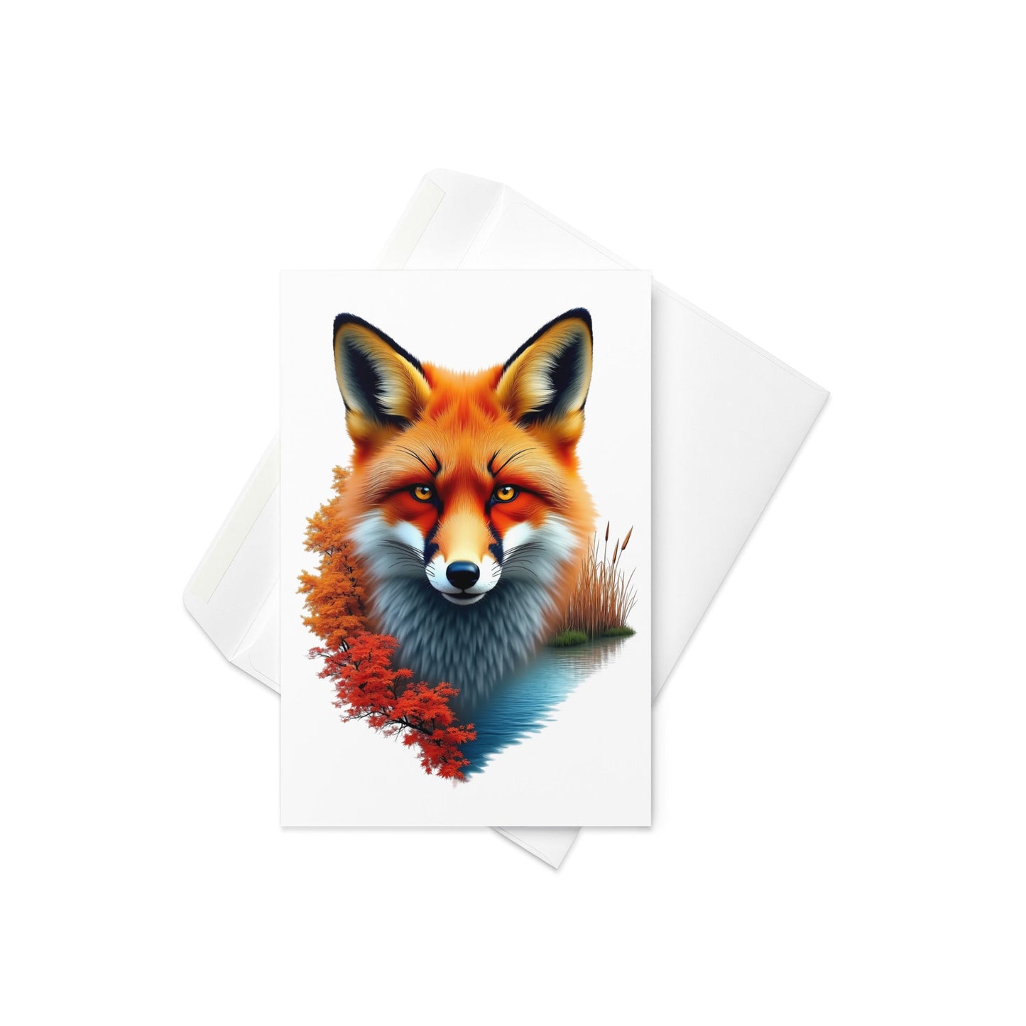 Vivid Fox Greeting Card - Greeting Card - Discovery Co.