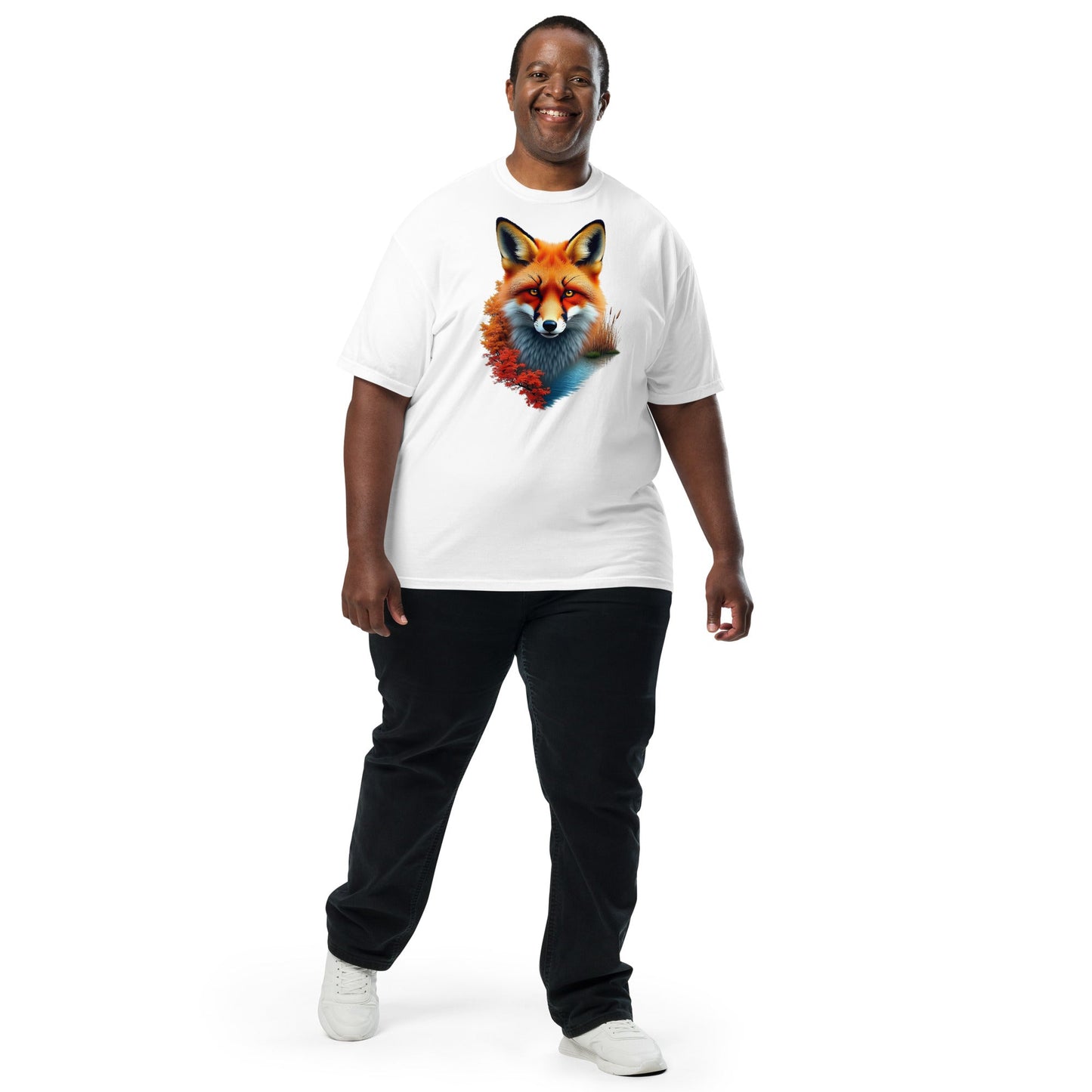 Vivid Fox Men's (Unisex) Premium Tee - Men's Shirts - Discovery Co.
