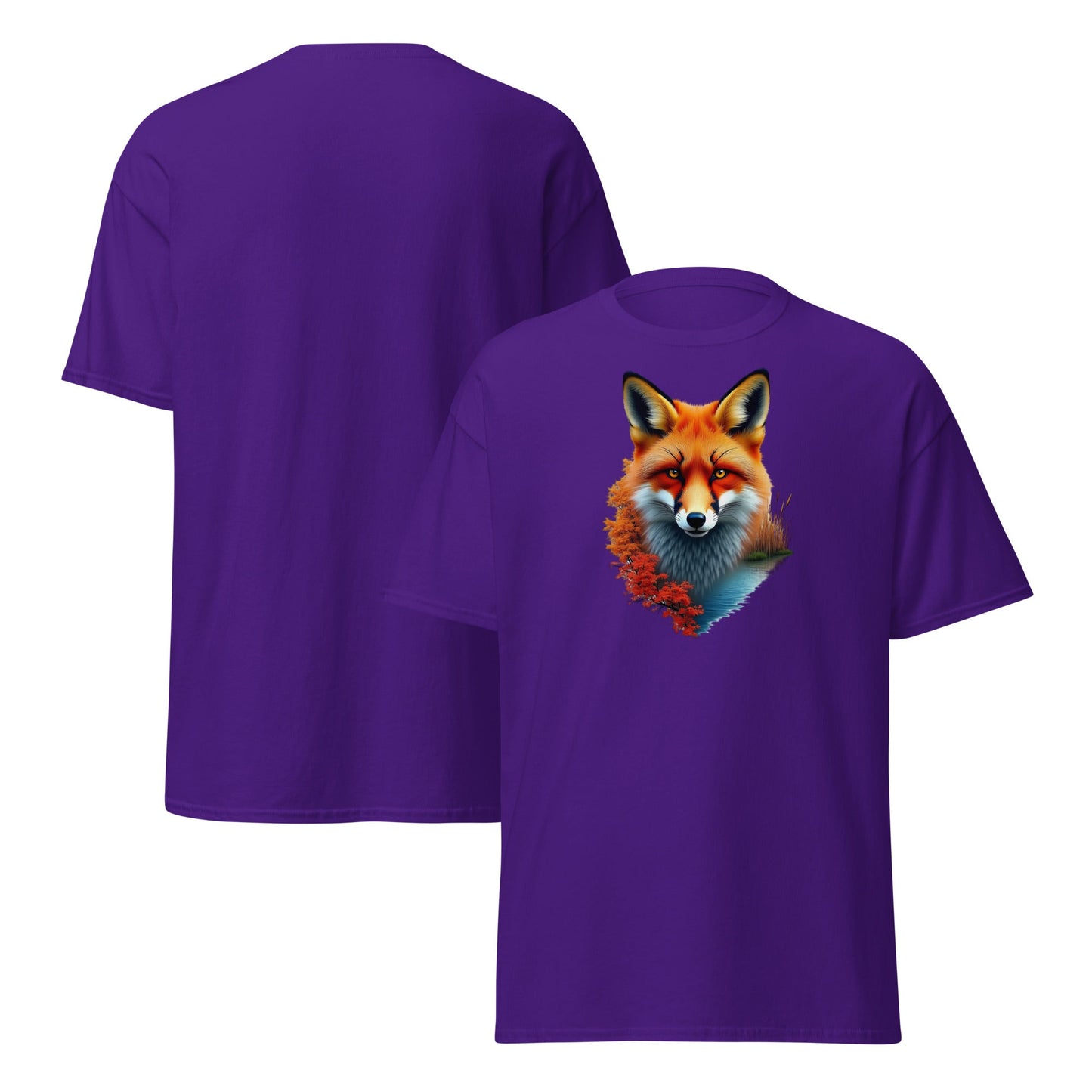 Vivid Fox Women's (Unisex) Classic Tee - Women's Shirts - Discovery Co.