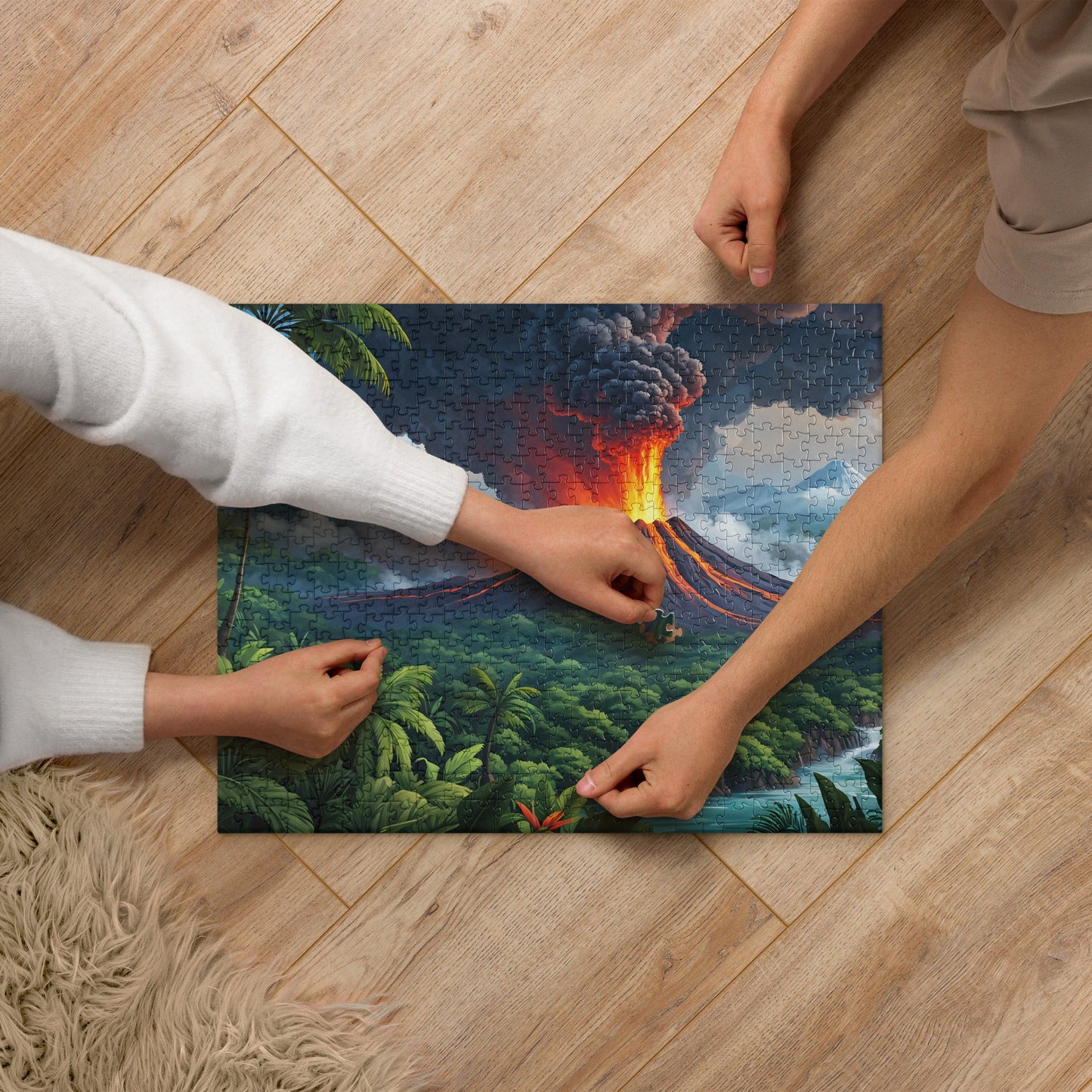 Volcano and Snowy Mountains Jigsaw Puzzle - Puzzle - Discovery Co.