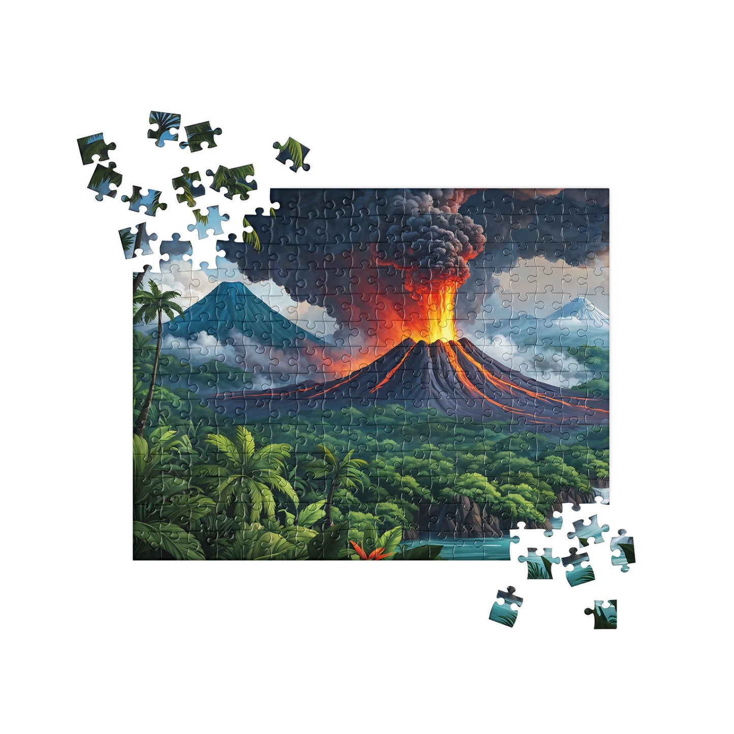 Volcano and Snowy Mountains Jigsaw Puzzle - Puzzle - Discovery Co.