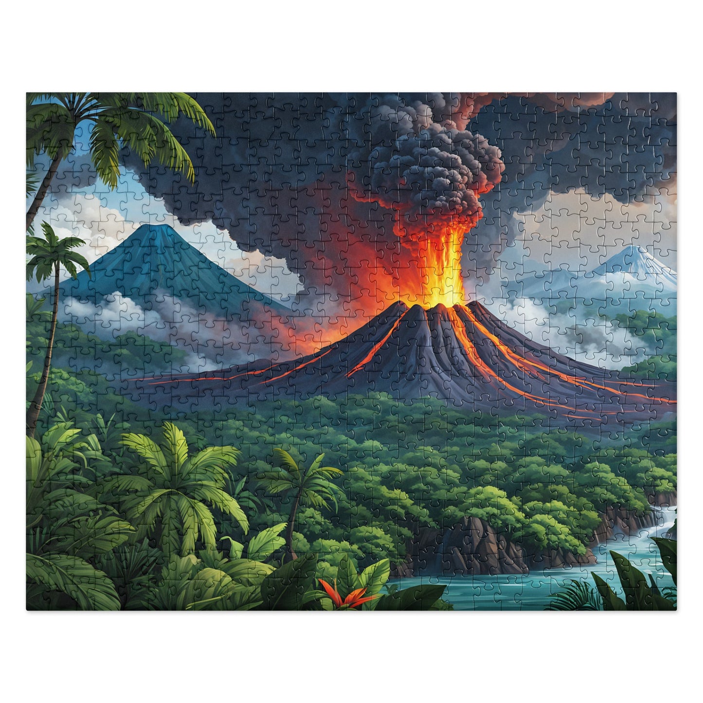 Volcano and Snowy Mountains Jigsaw Puzzle - Puzzle - Discovery Co.