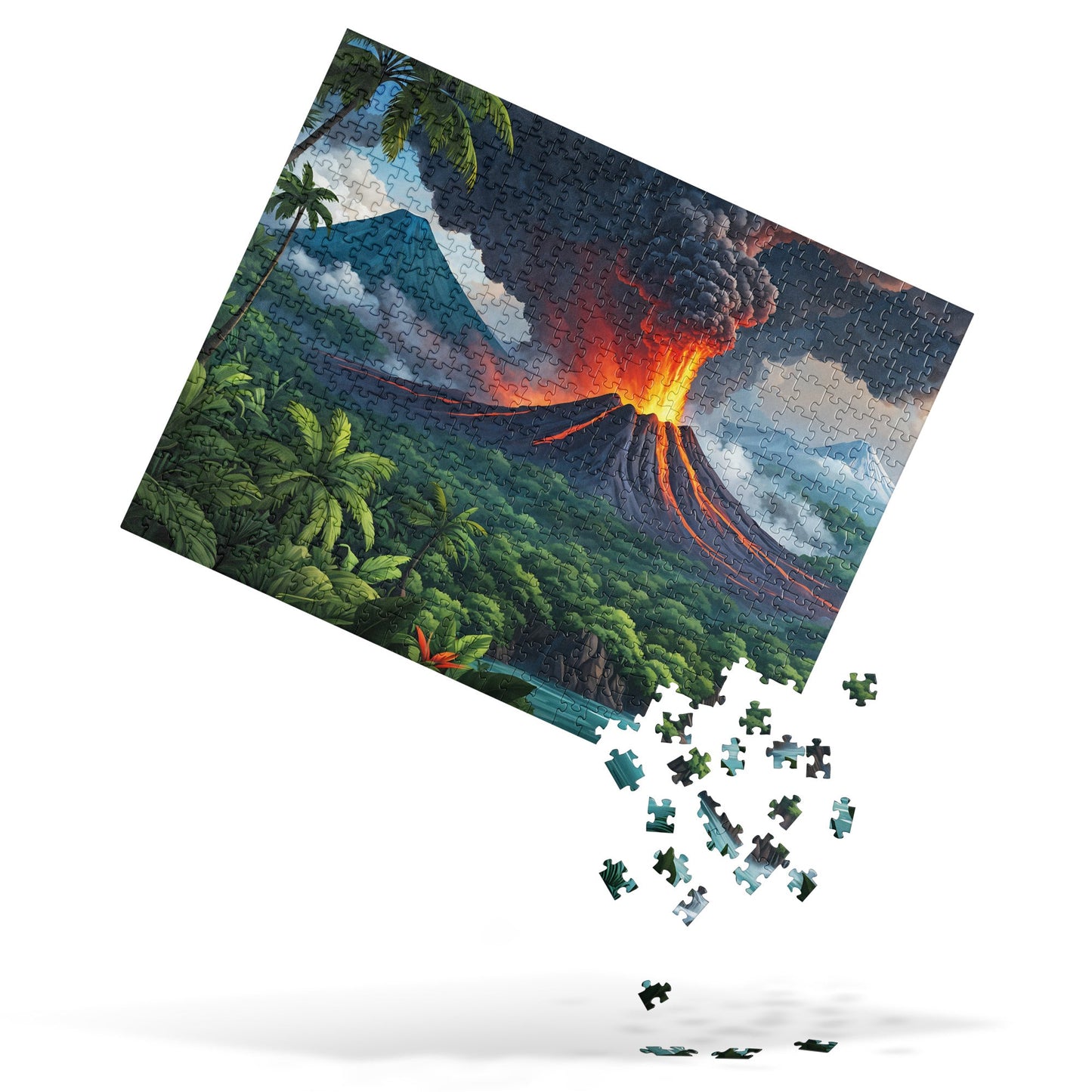 Volcano and Snowy Mountains Jigsaw Puzzle - Puzzle - Discovery Co.