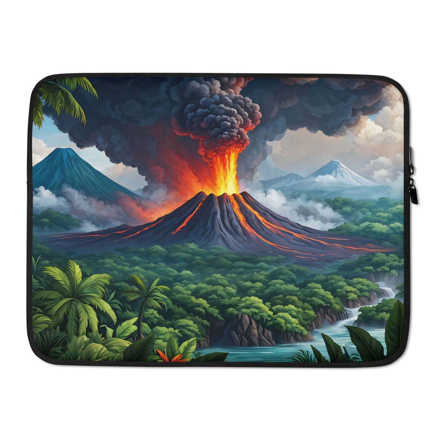 Volcano And Snowy Mountains Laptop Sleeve - Laptop Cases - Discovery Co.
