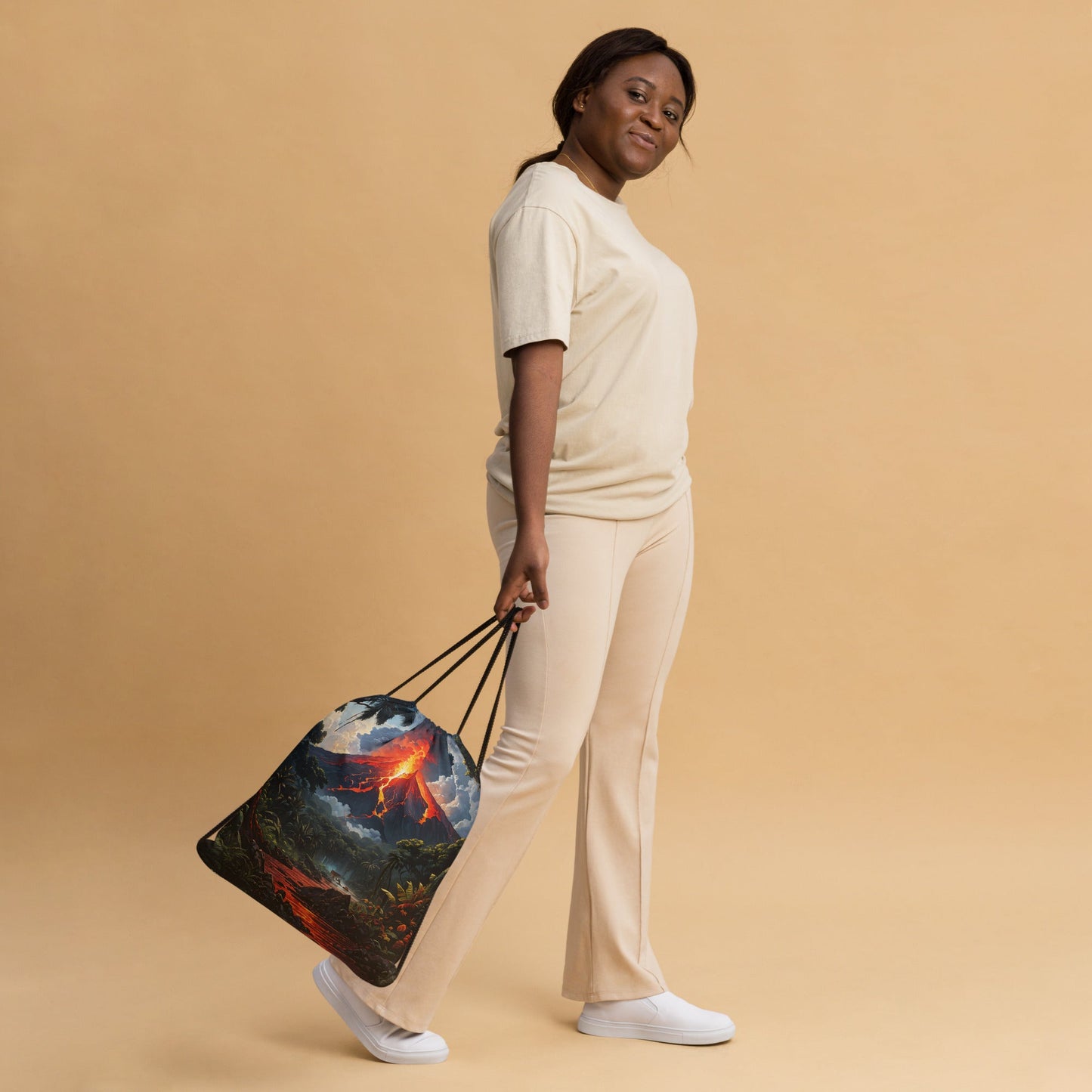 Volcano Drawstring Bag - Drawstring Bag - Discovery Co.