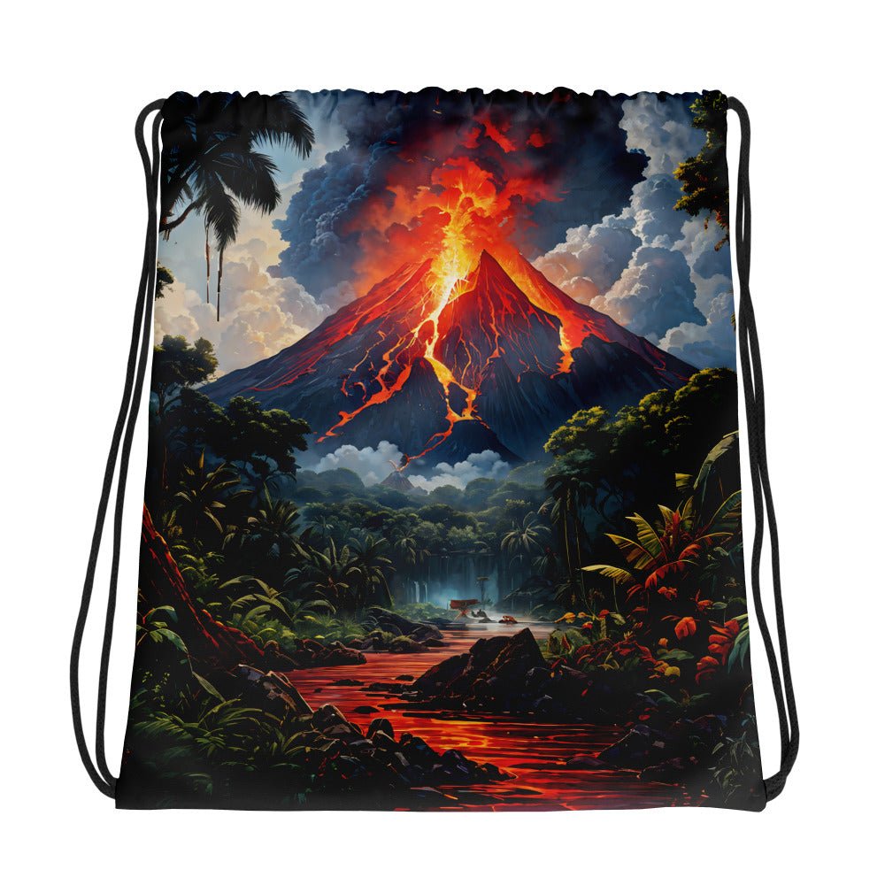 Volcano Drawstring Bag - Drawstring Bag - Discovery Co.