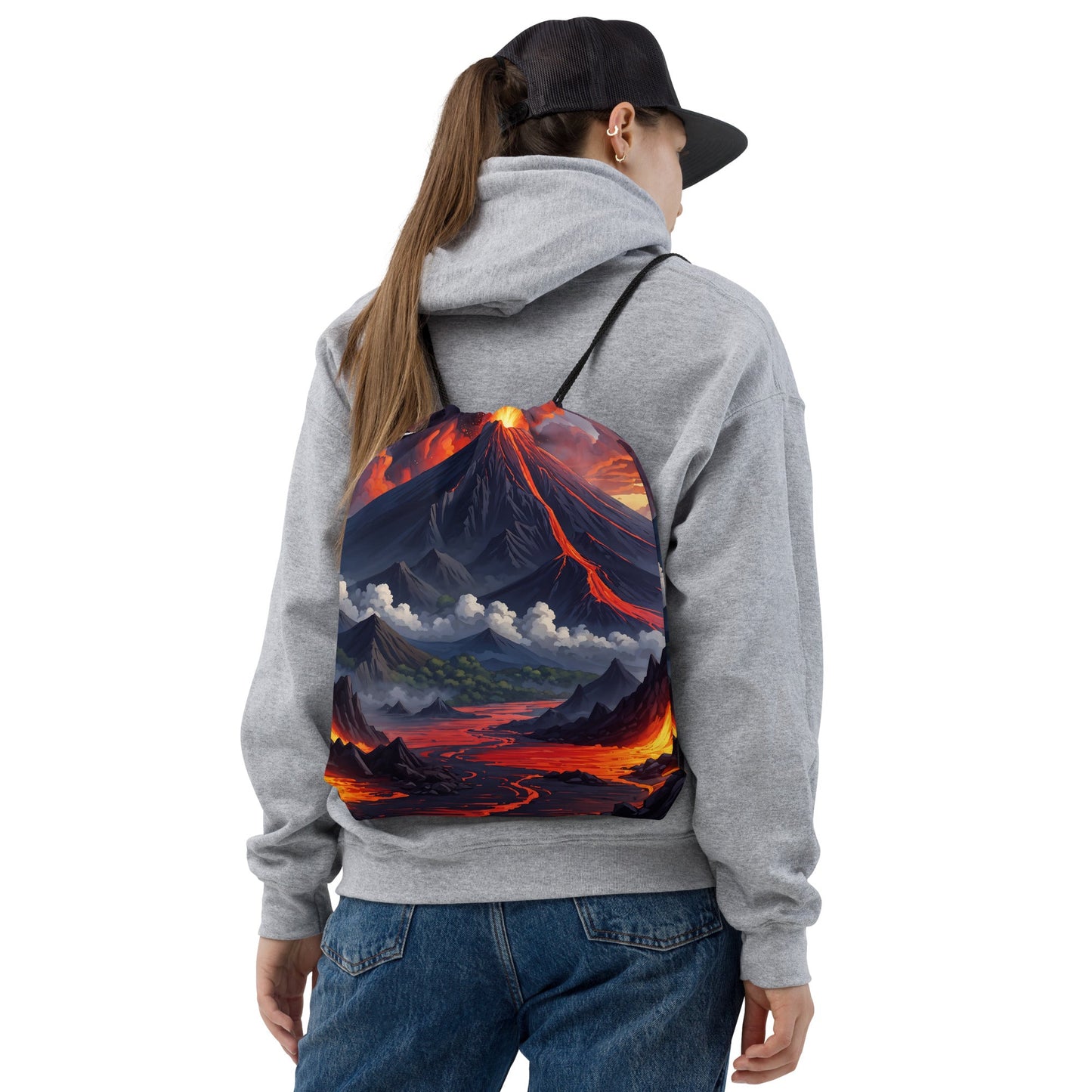 Volcano II Drawstring Bag - Drawstring Bag - Discovery Co.