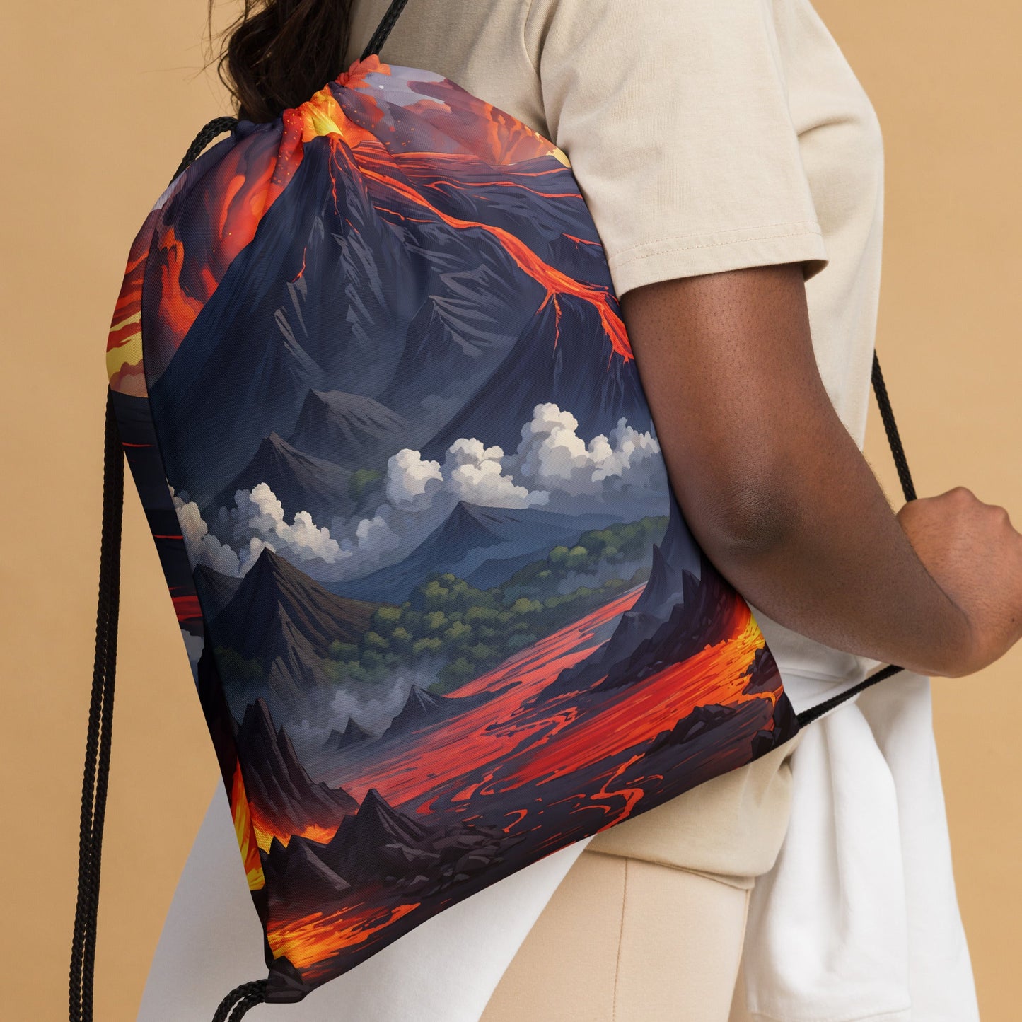 Volcano II Drawstring Bag - Drawstring Bag - Discovery Co.