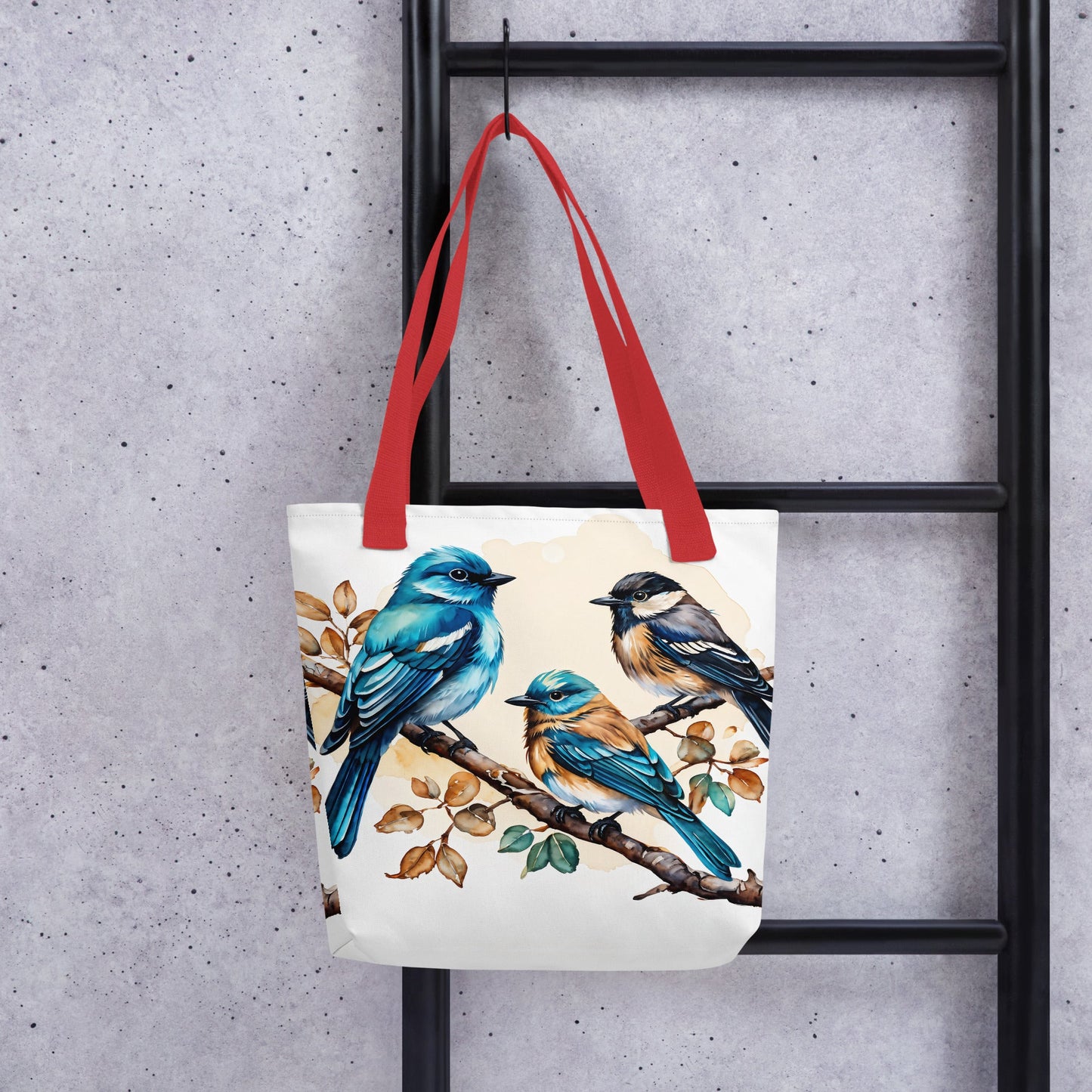 Watercolor Birds II Tote Bag - Tote Bags - Discovery Co.