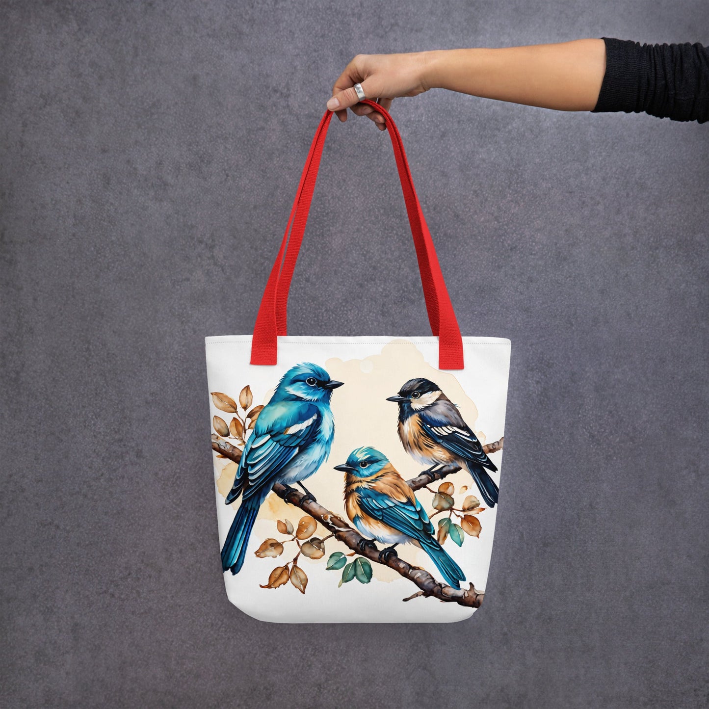 Watercolor Birds II Tote Bag - Tote Bags - Discovery Co.
