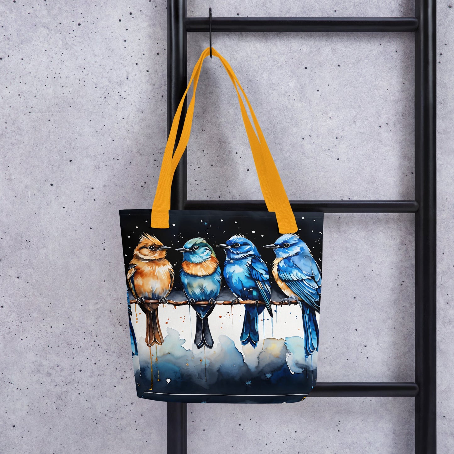 Watercolor Birds On A Branch Tote Bag - Tote Bags - Discovery Co.