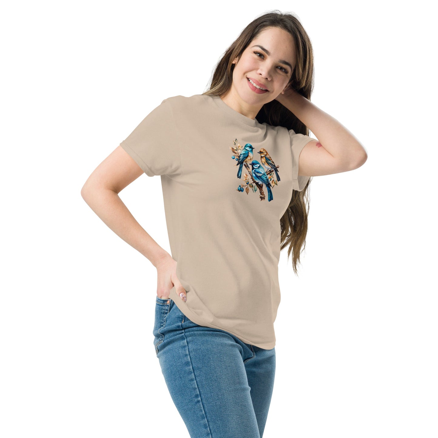Watercolor Birds Women's (Unisex) Classic Tee - Women's Shirts - Discovery Co.
