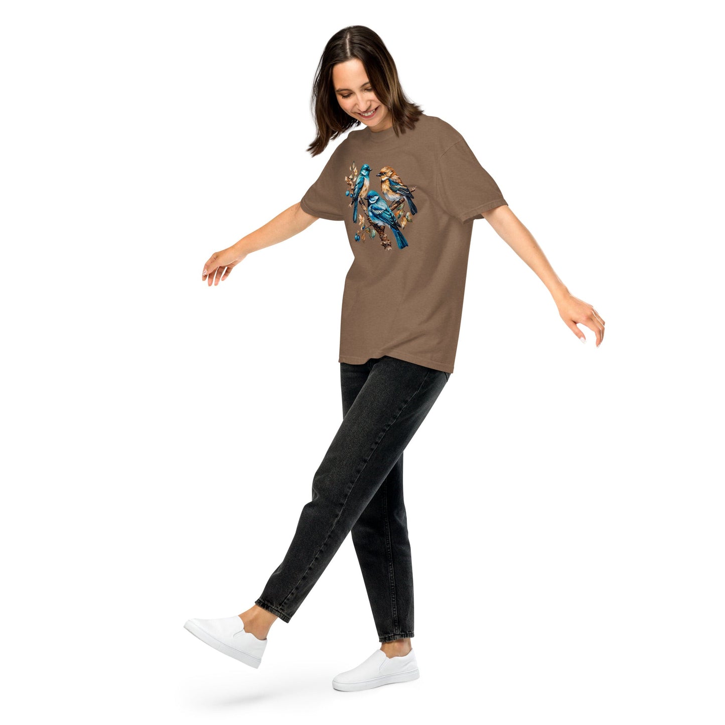 Watercolor Birds Women's (Unisex) Premium Tee - Women's Shirts - Discovery Co.