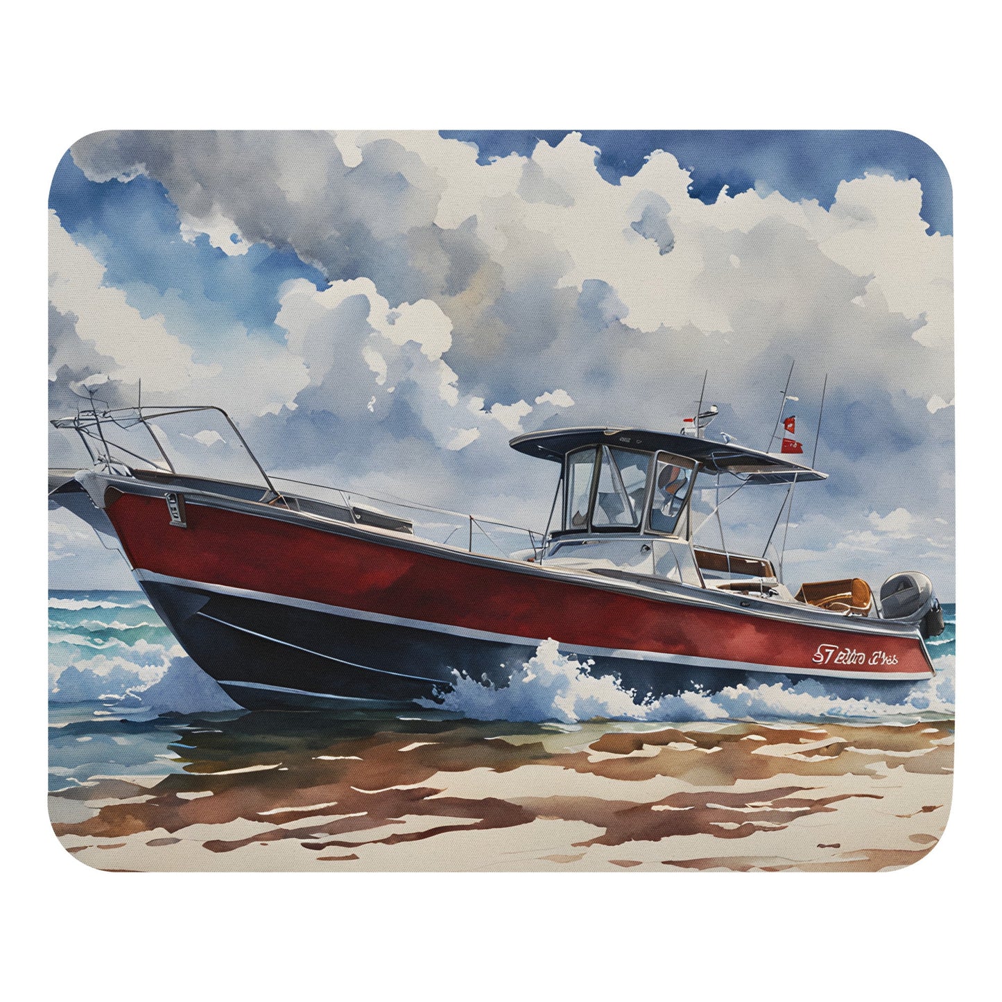 Watercolor Boat Mouse Pad - Mouse Pads - Discovery Co.