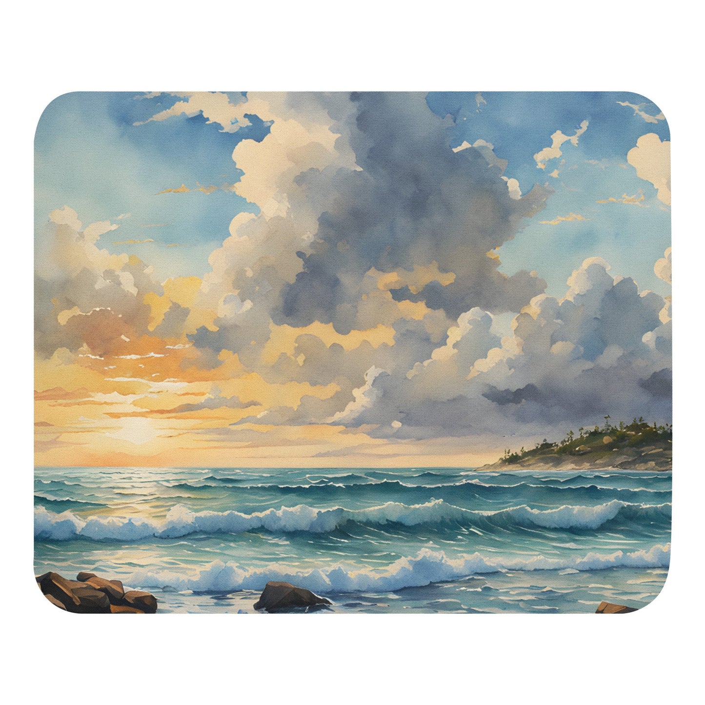 Watercolor Sunrise Mouse Pad - Mouse Pads - Discovery Co.