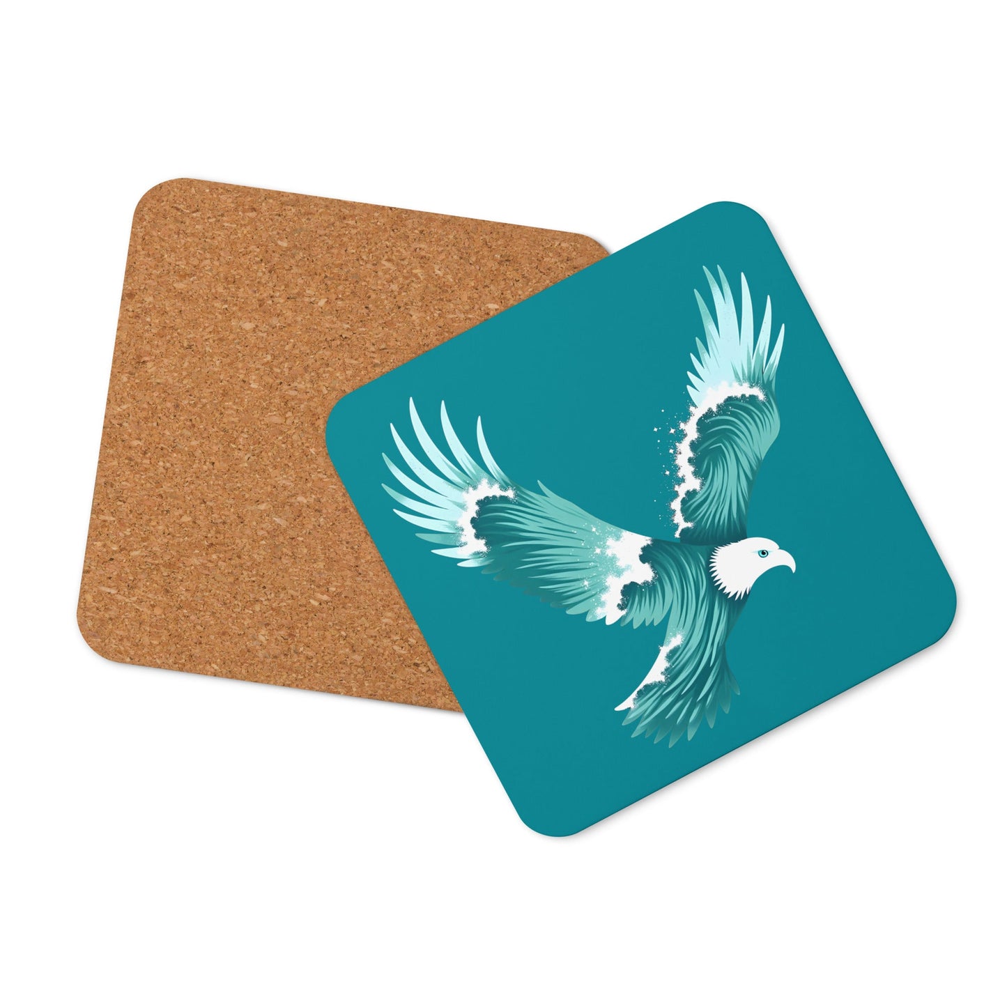 Wave Eagle Cork - Back Coaster - Coasters - Discovery Co.