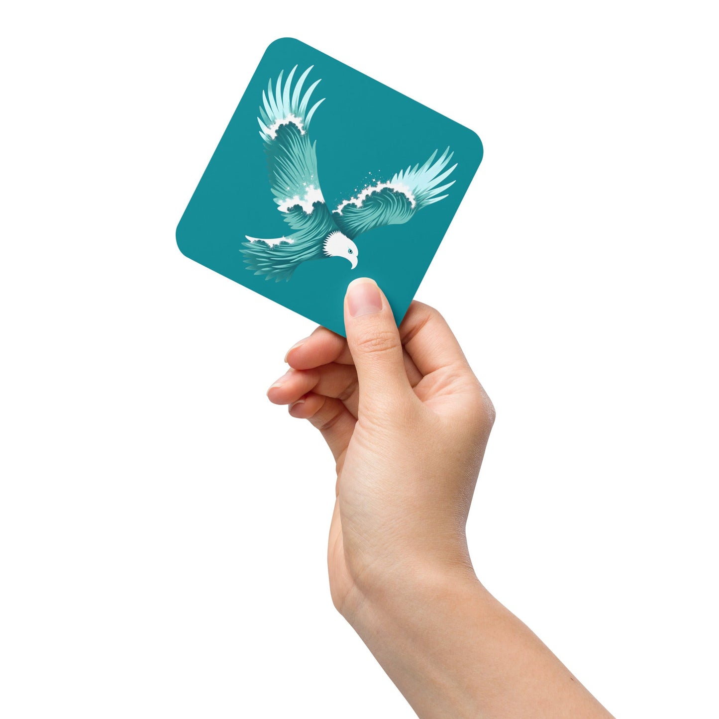 Wave Eagle Cork - Back Coaster - Coasters - Discovery Co.