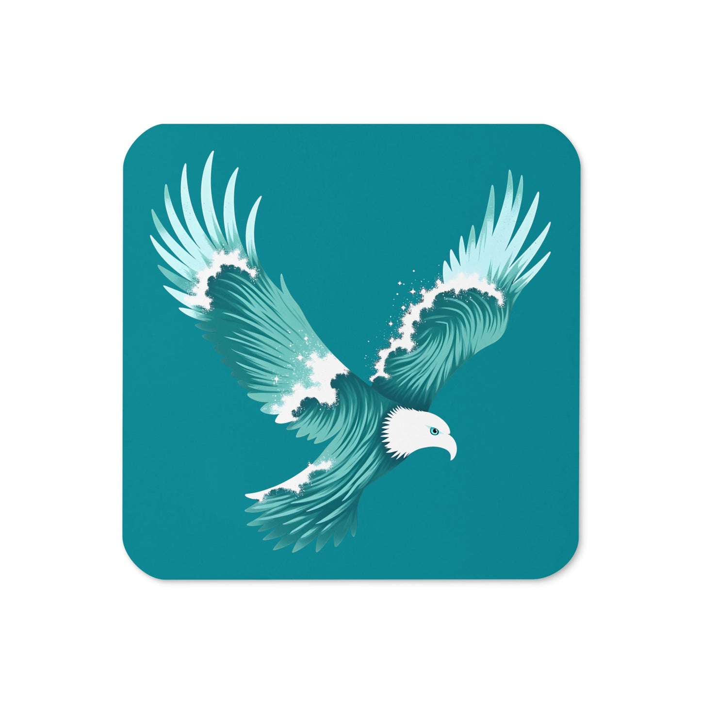 Wave Eagle Cork - Back Coaster - Coasters - Discovery Co.