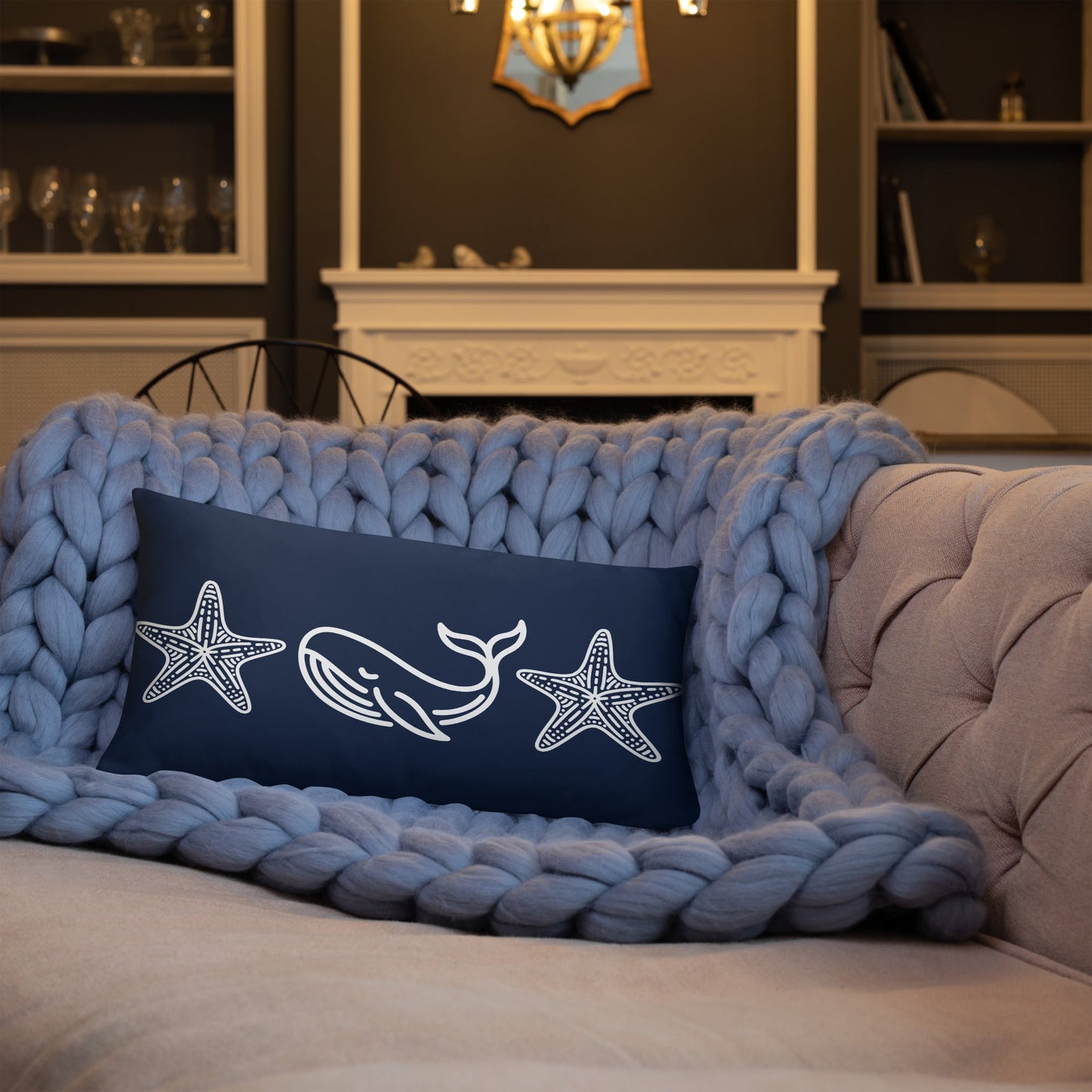 Whale Basic Pillow - Pillows - Discovery Co.