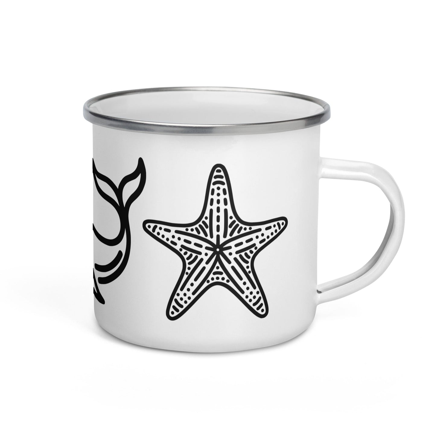 Whale II Enamel Mug - Mugs - Discovery Co.
