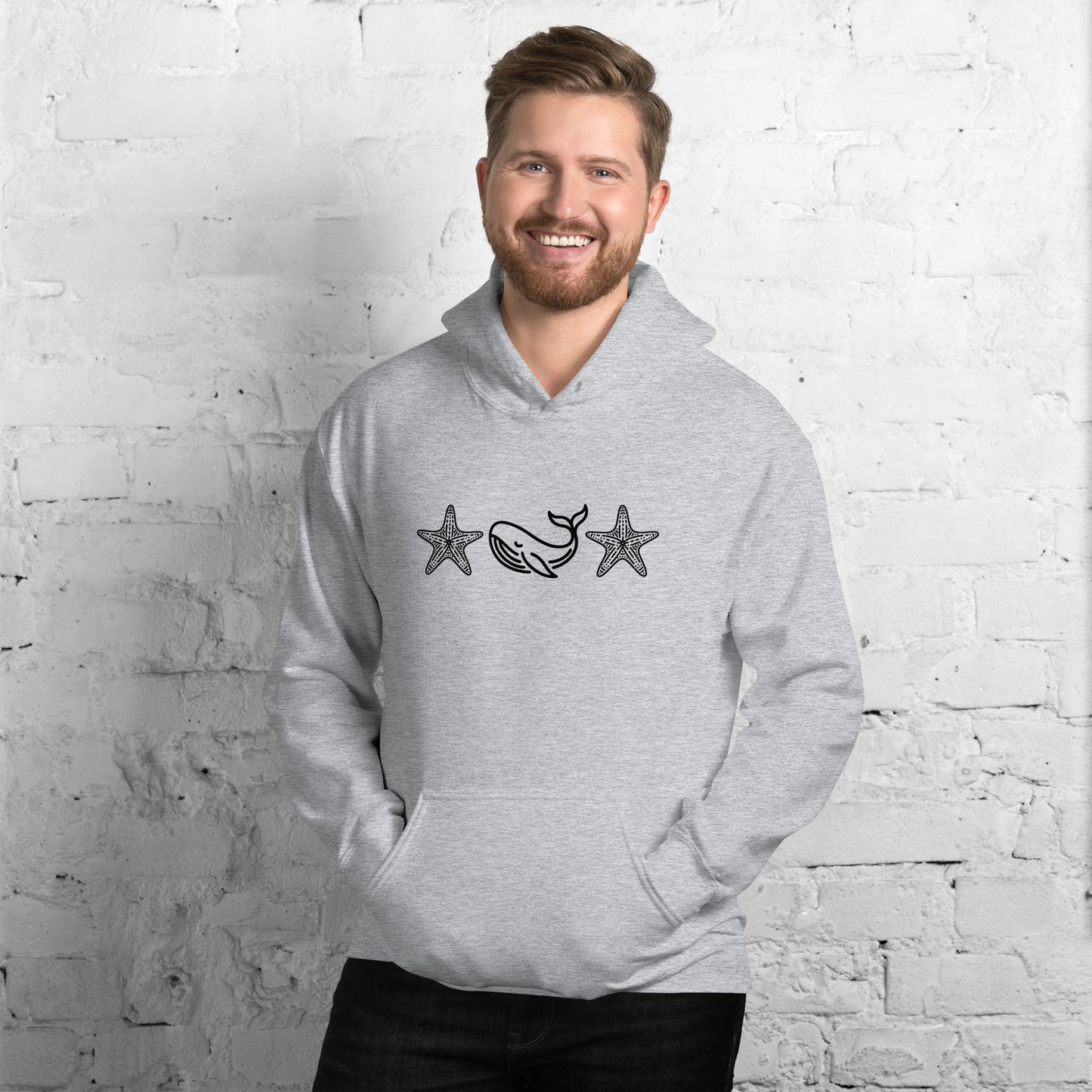 Whale II Men's (Unisex) Hoodie - Hoodies - Discovery Co.