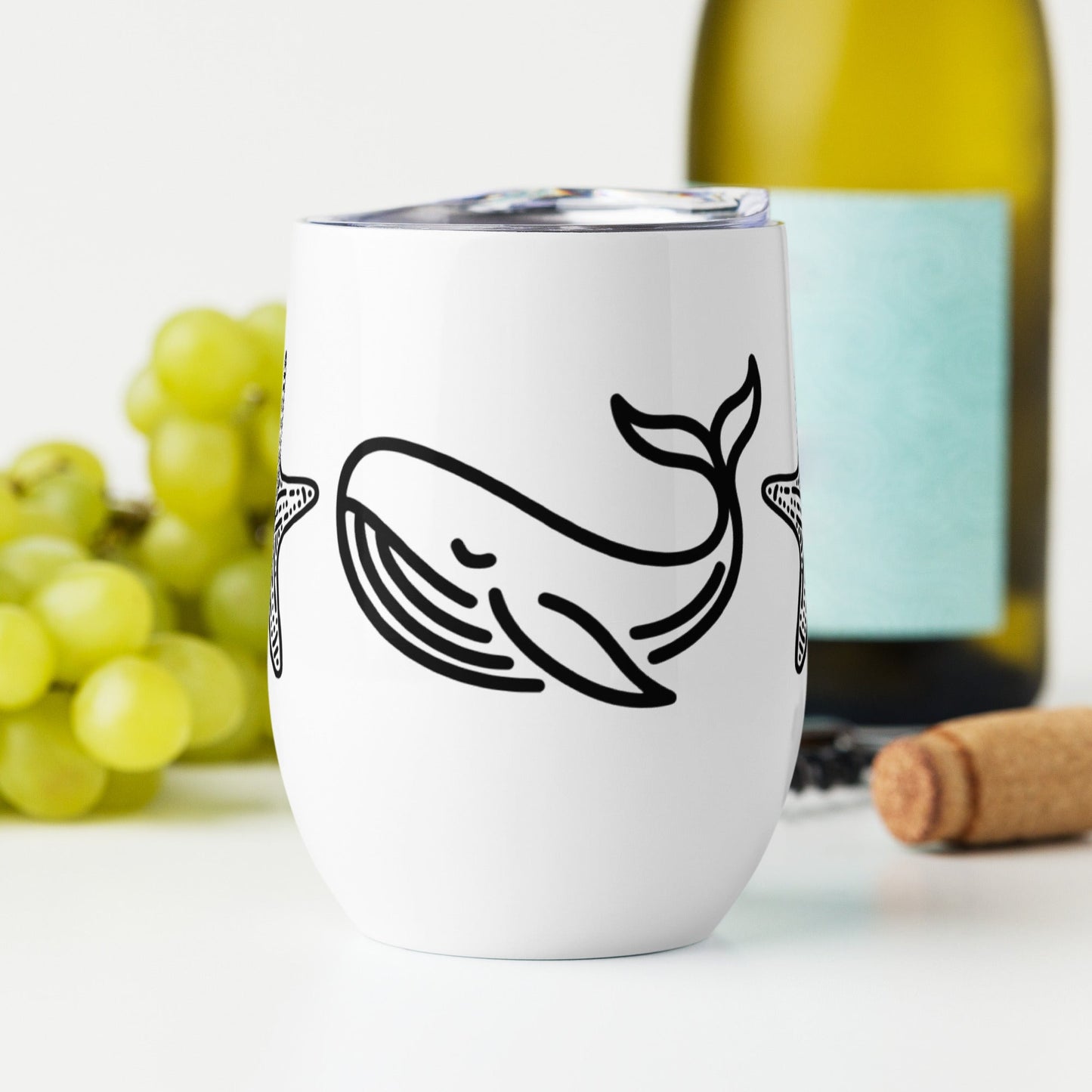 Whale II Stainless Steel Wine Tumbler - Steel Tumbler - Discovery Co.