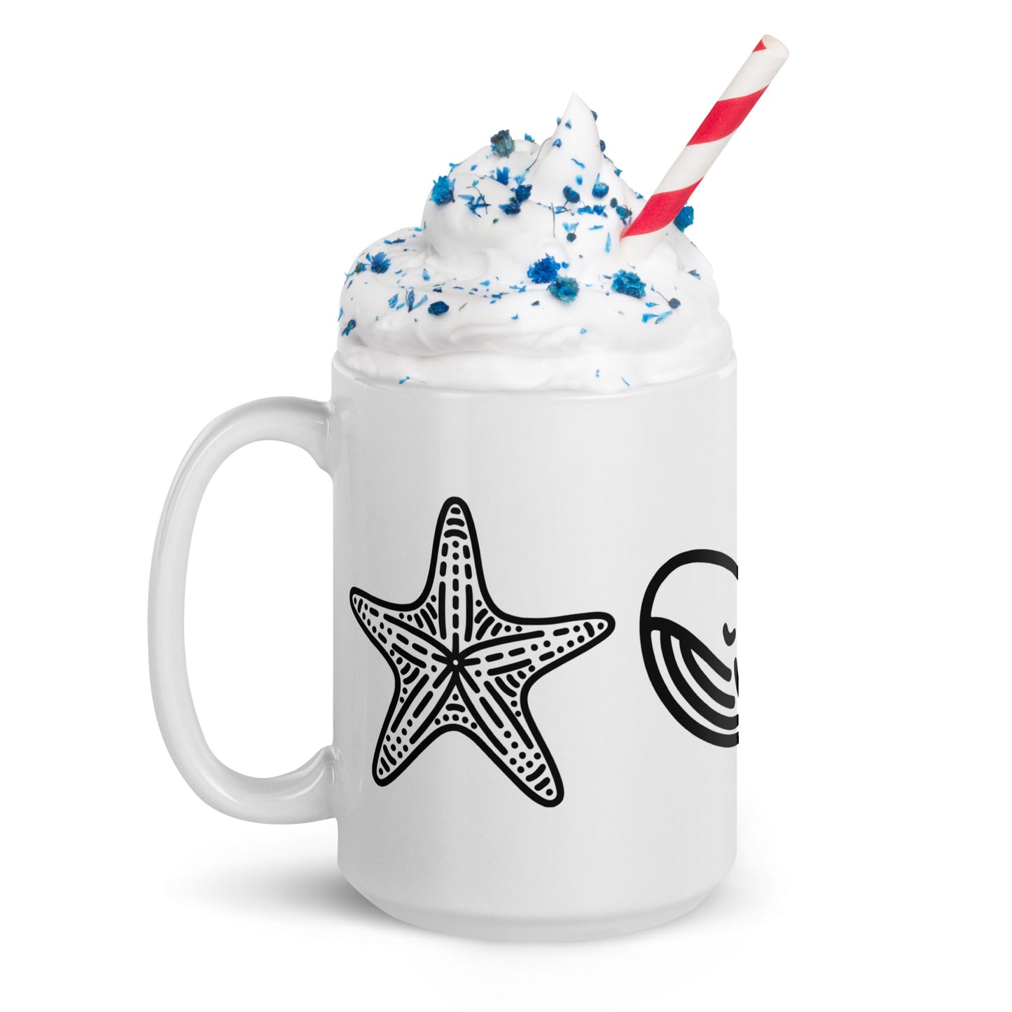 Whale II White Glossy Mug (11 oz, 15 oz, 20 oz) - Mugs - Discovery Co.