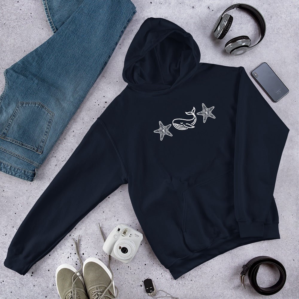 Whale Men's (Unisex) Hoodie - Hoodies - Discovery Co.