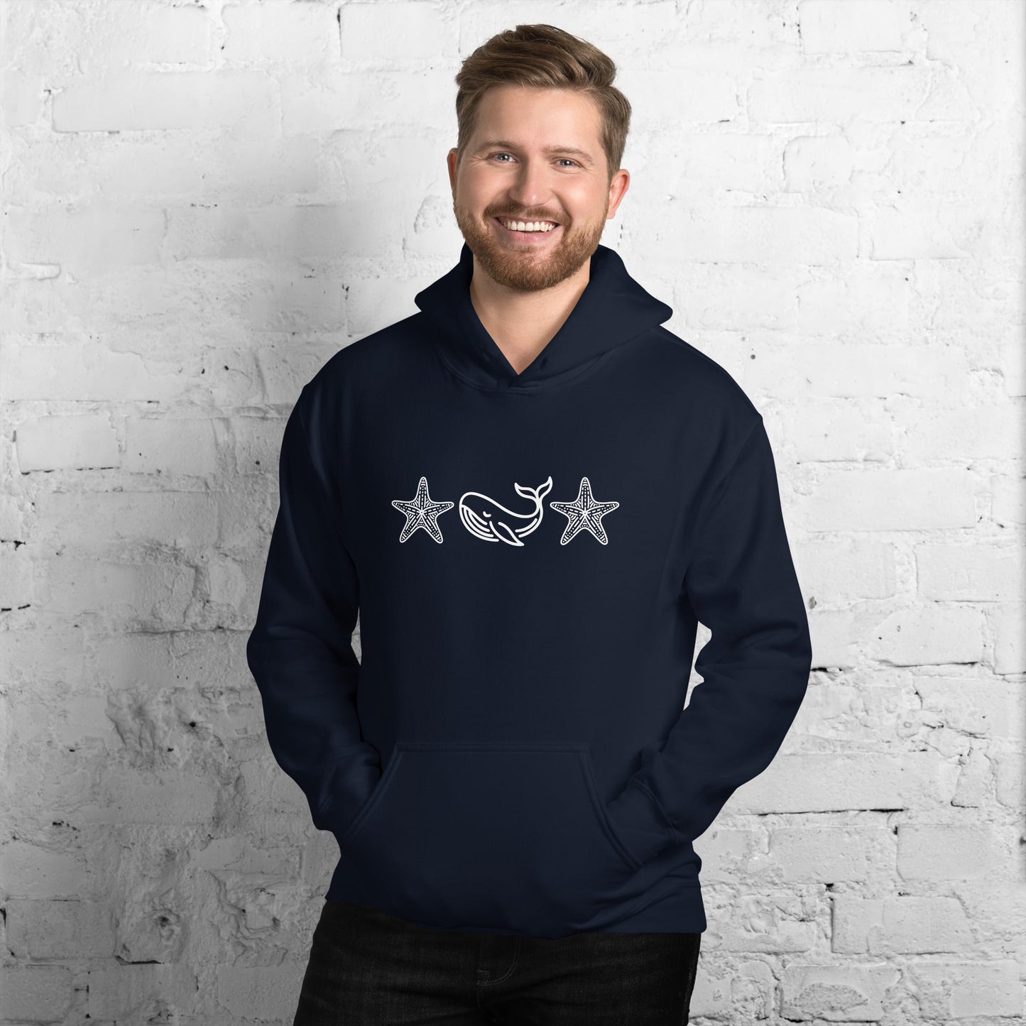 Whale Men's (Unisex) Hoodie - Hoodies - Discovery Co.