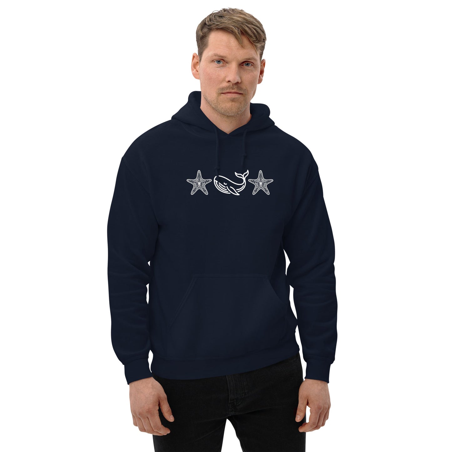Whale Men's (Unisex) Hoodie - Hoodies - Discovery Co.