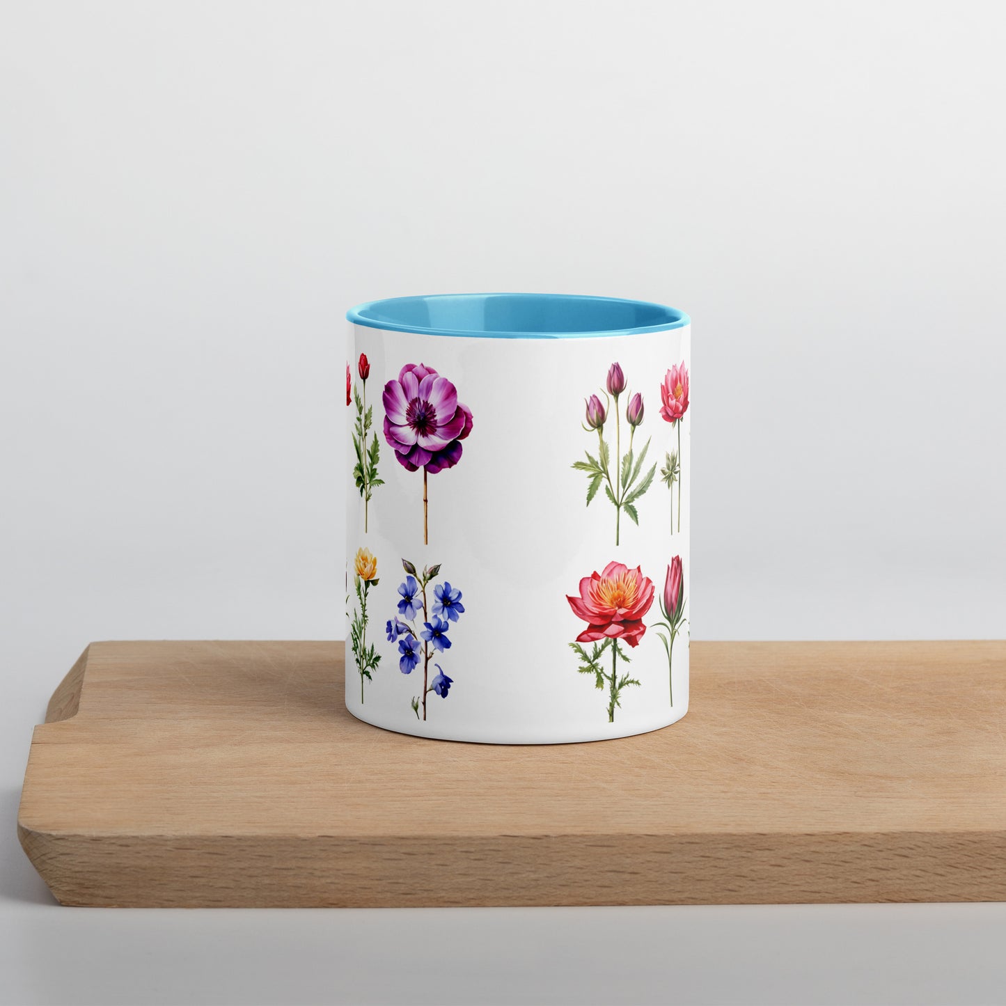 Flower Garden Mug With Color Inside (11 oz and 15 oz) - Mugs - Discovery Co.