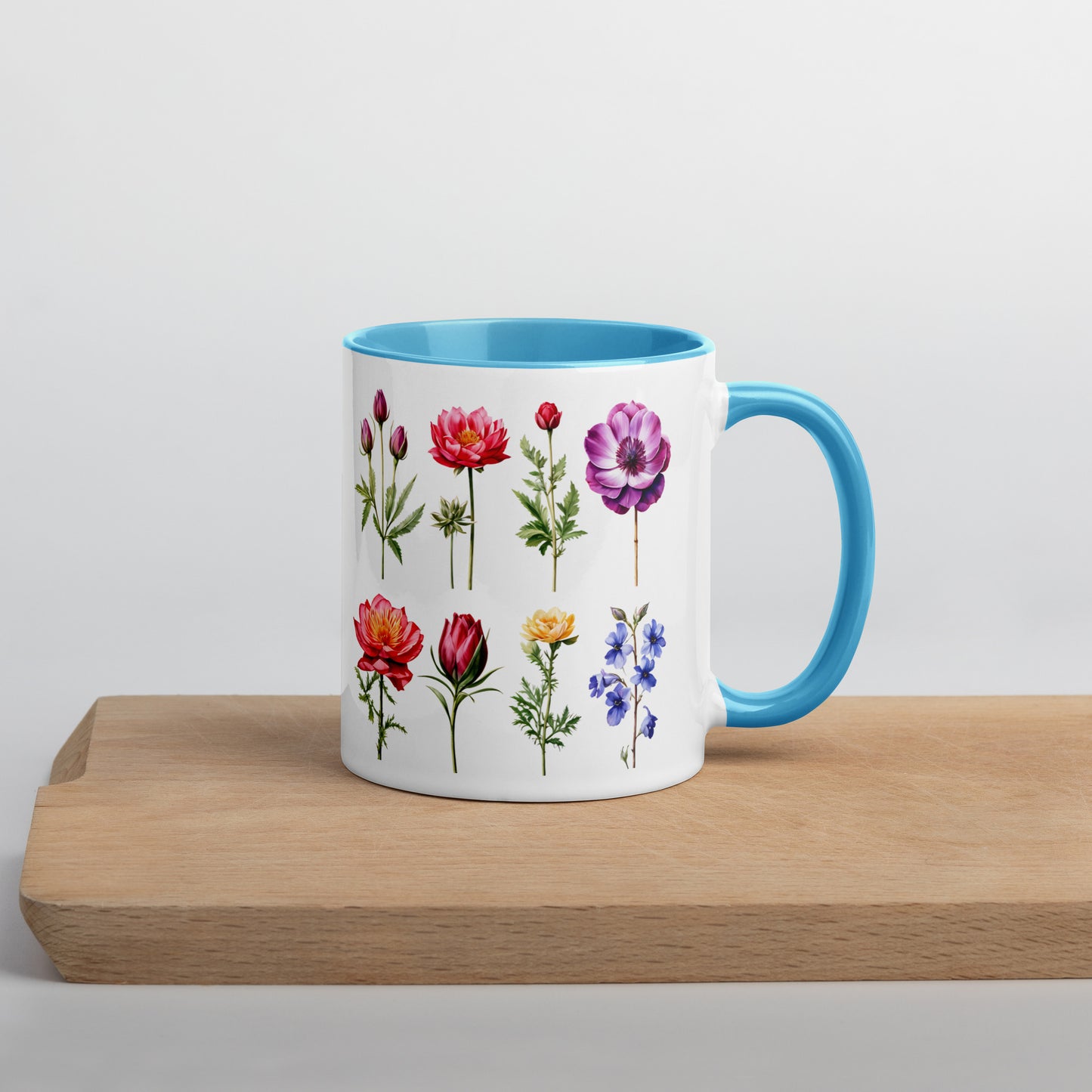 Flower Garden Mug With Color Inside (11 oz and 15 oz) - Mugs - Discovery Co.