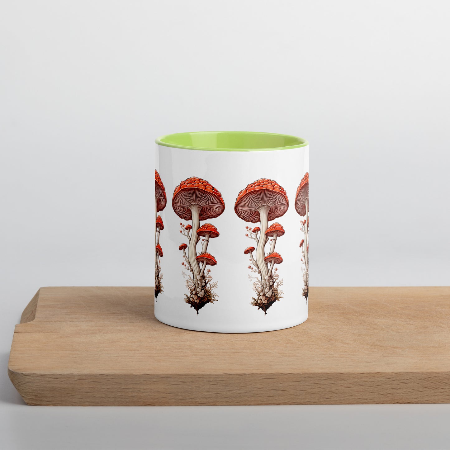 Wild Mushrooms Mug With Color Inside (11 oz and 15 oz) - Mugs - Discovery Co.
