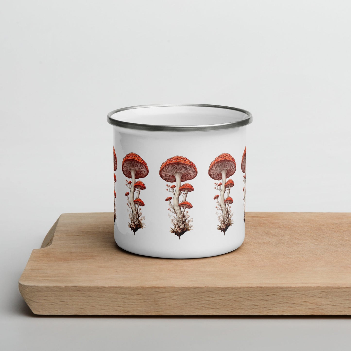 Wild Mushrooms Enamel Mug (12 oz) - Mugs - Discovery Co.