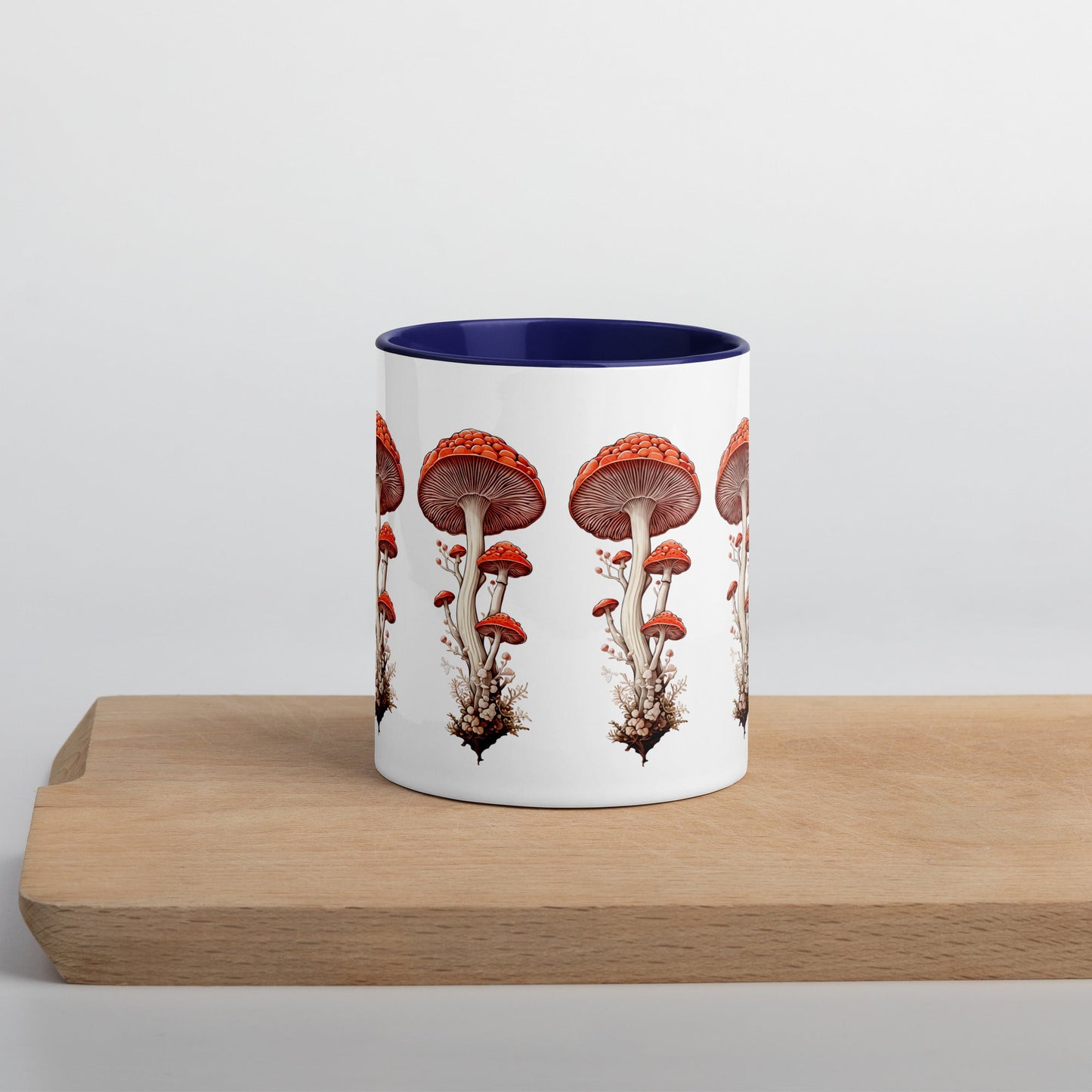 Wild Mushrooms Mug With Color Inside (11 oz and 15 oz) - Mugs - Discovery Co.