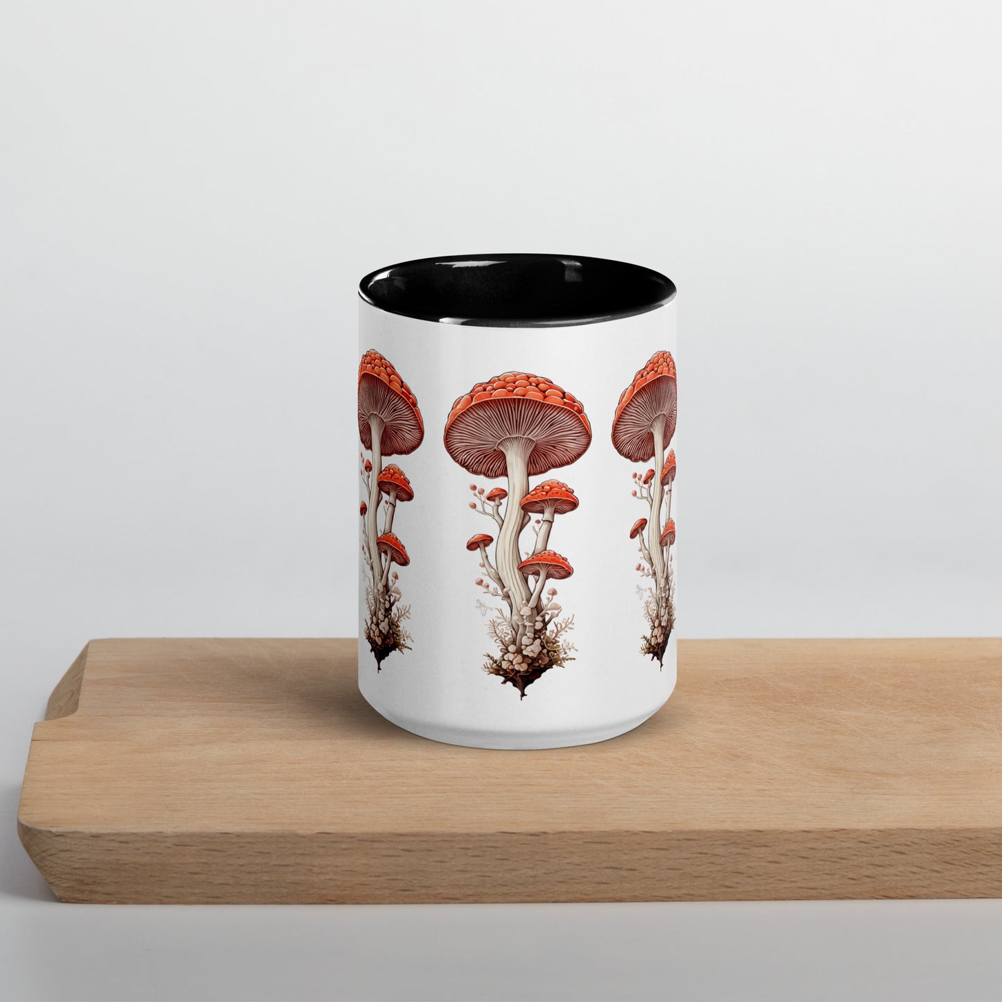 Wild Mushrooms Mug With Color Inside (11 oz and 15 oz) - Mugs - Discovery Co.