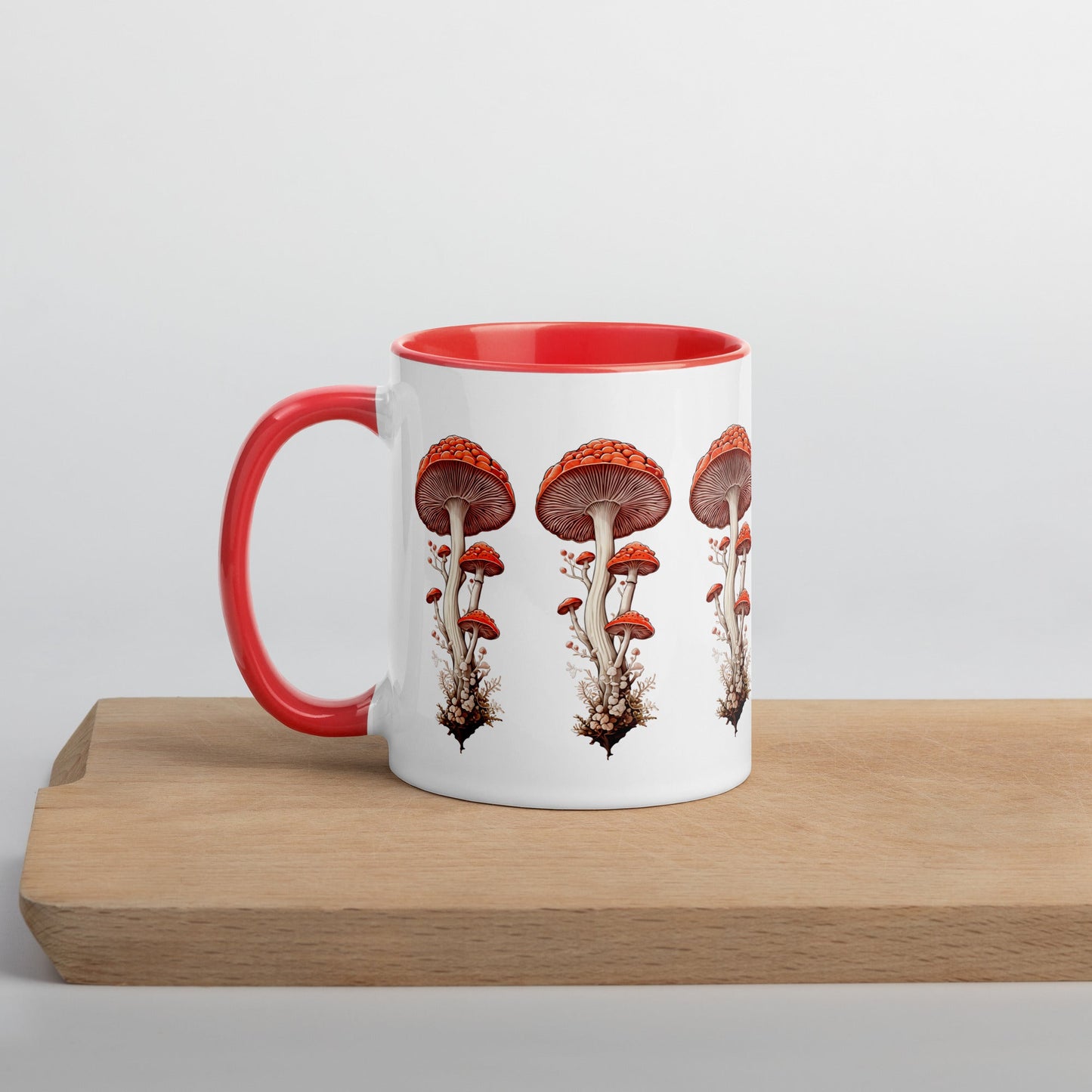 Wild Mushrooms Mug With Color Inside (11 oz and 15 oz) - Mugs - Discovery Co.