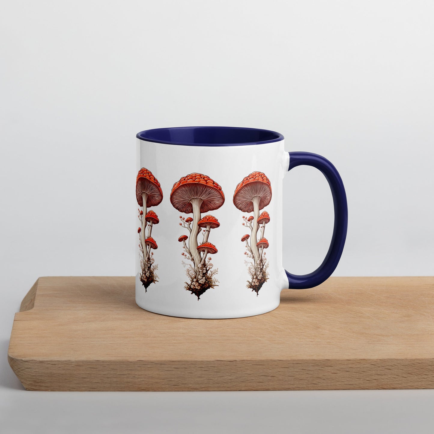 Wild Mushrooms Mug With Color Inside (11 oz and 15 oz) - Mugs - Discovery Co.