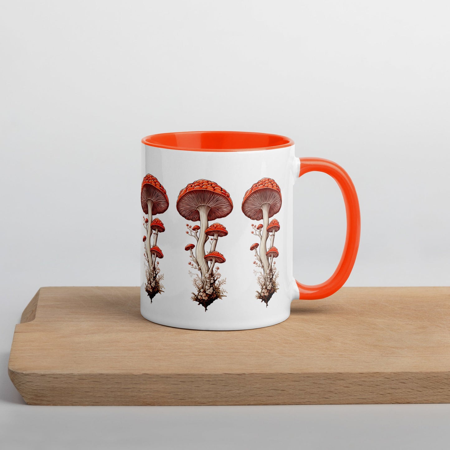 Wild Mushrooms Mug With Color Inside (11 oz and 15 oz) - Mugs - Discovery Co.