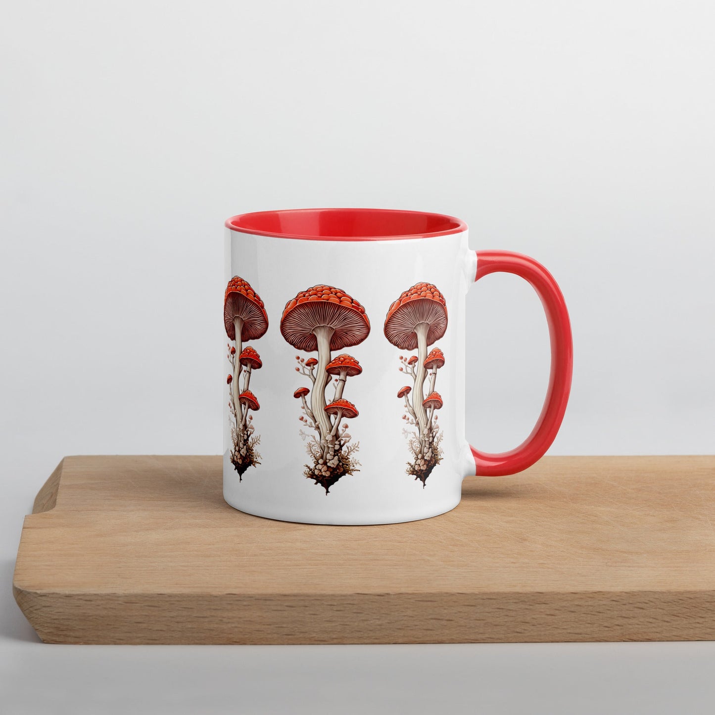 Wild Mushrooms Mug With Color Inside (11 oz and 15 oz) - Mugs - Discovery Co.