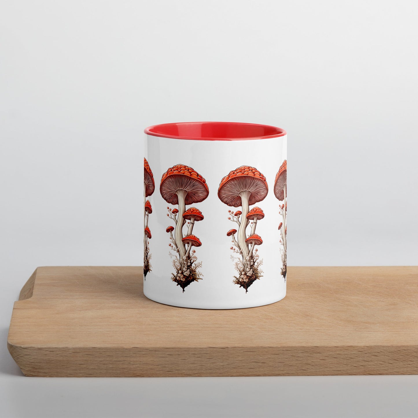 Wild Mushrooms Mug With Color Inside (11 oz and 15 oz) - Mugs - Discovery Co.