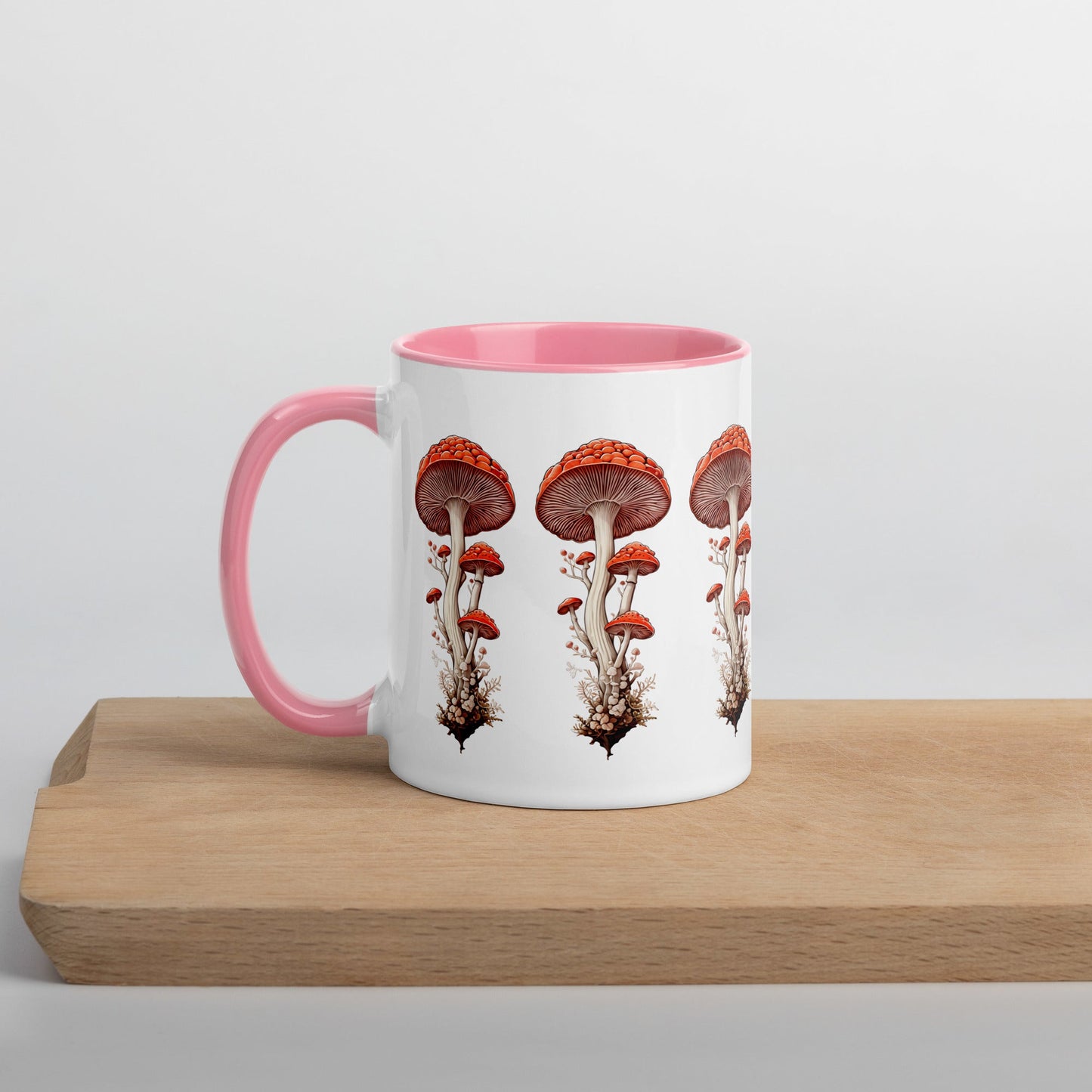 Wild Mushrooms Mug With Color Inside (11 oz and 15 oz) - Mugs - Discovery Co.