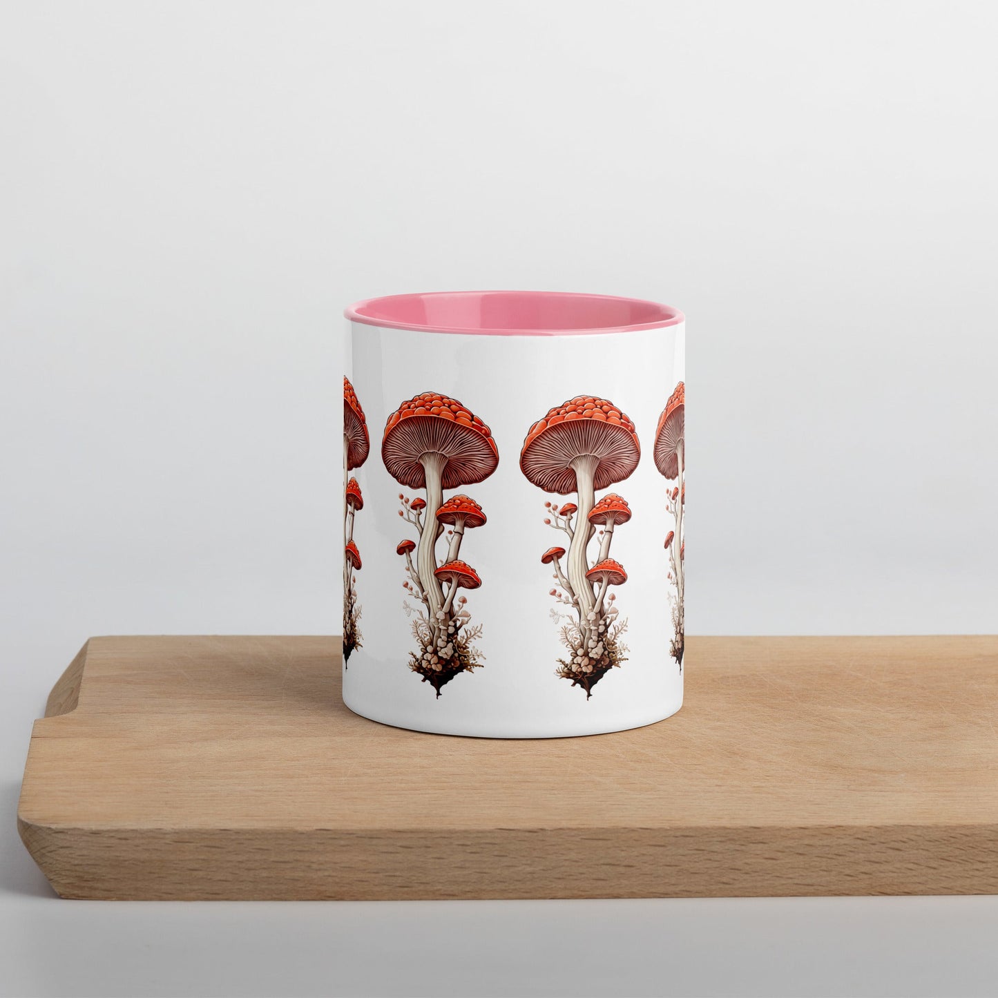 Wild Mushrooms Mug With Color Inside (11 oz and 15 oz) - Mugs - Discovery Co.