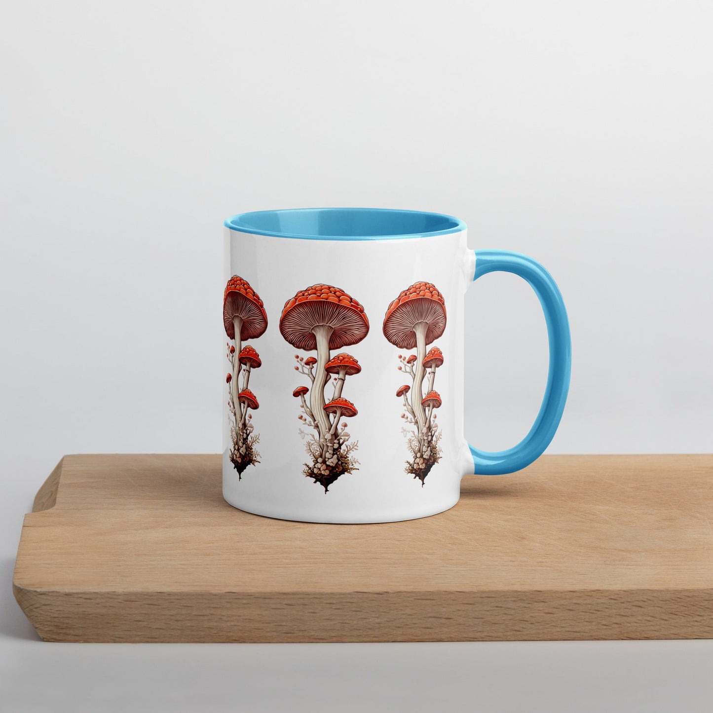 Wild Mushrooms Mug With Color Inside (11 oz and 15 oz) - Mugs - Discovery Co.