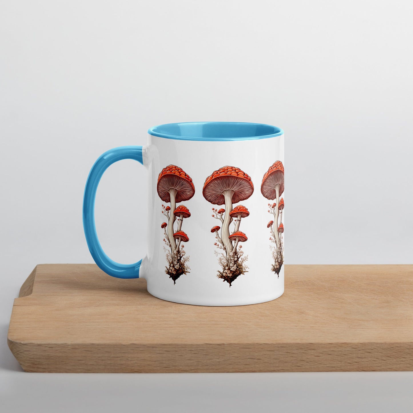 Wild Mushrooms Mug With Color Inside (11 oz and 15 oz) - Mugs - Discovery Co.